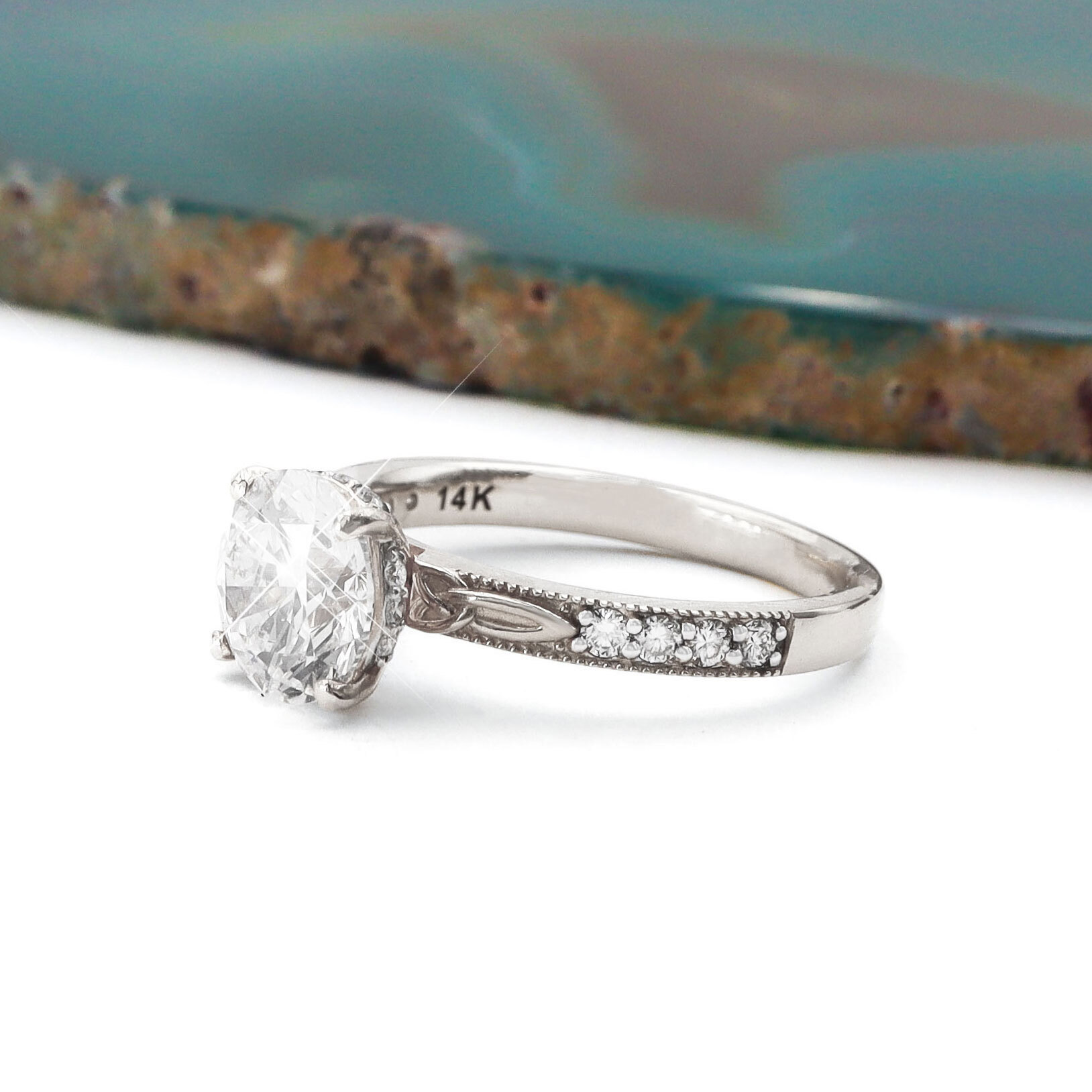 14K White Gold