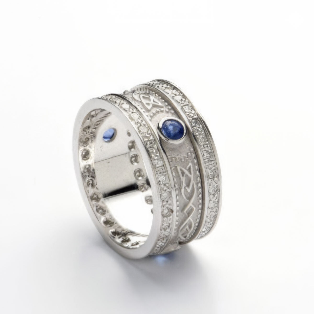 Ardagh Chalice Sapphire and Diamond Wedding Band