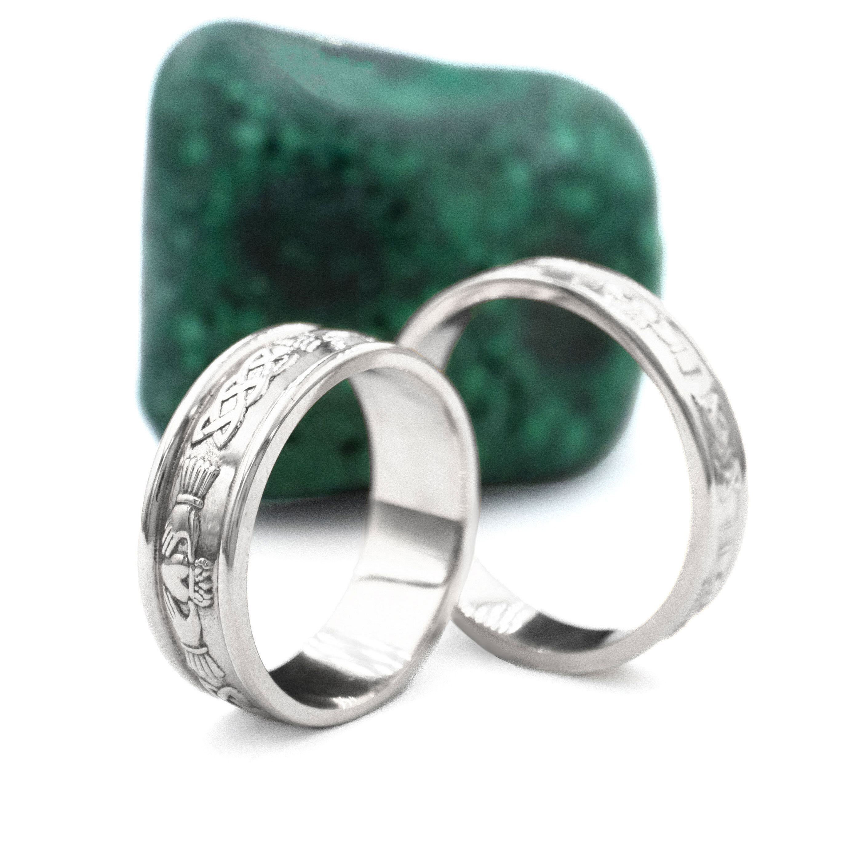 Claddagh Celtic Couples Ring Set