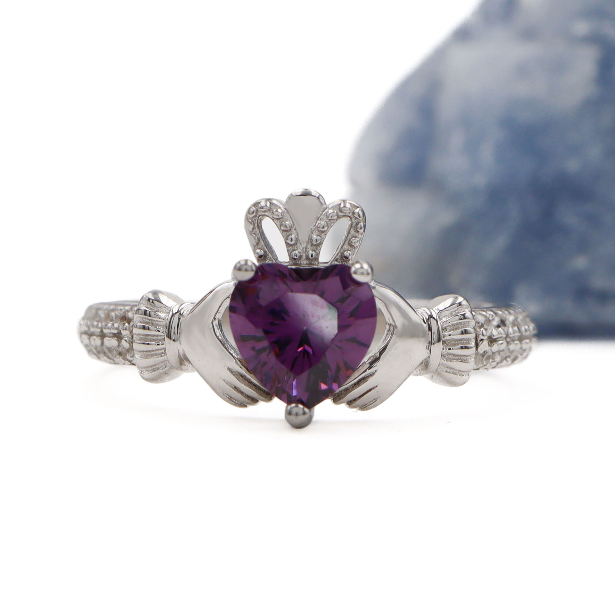 February - Amethyst CZ