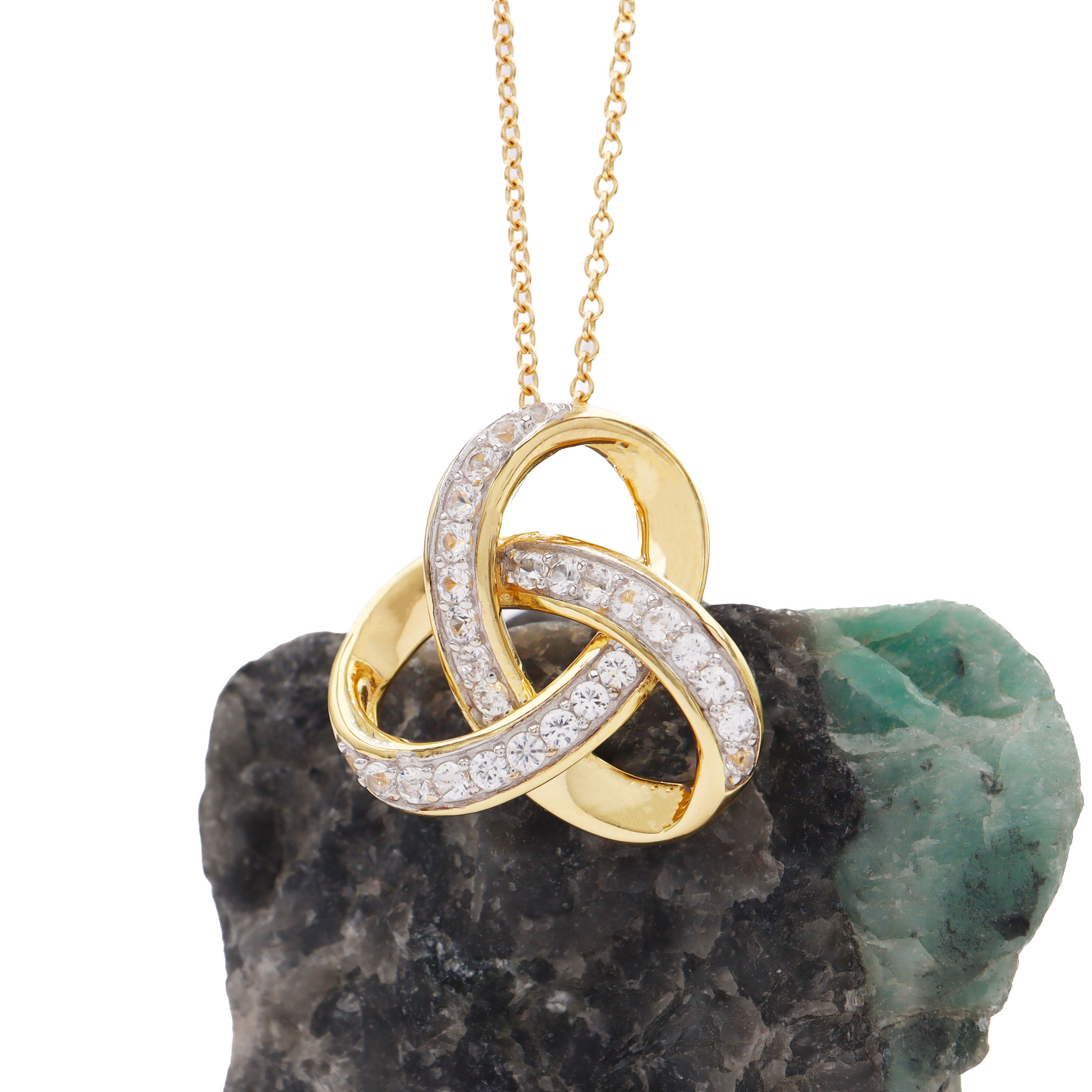 Gold Vermeil Trinity Knot Necklace