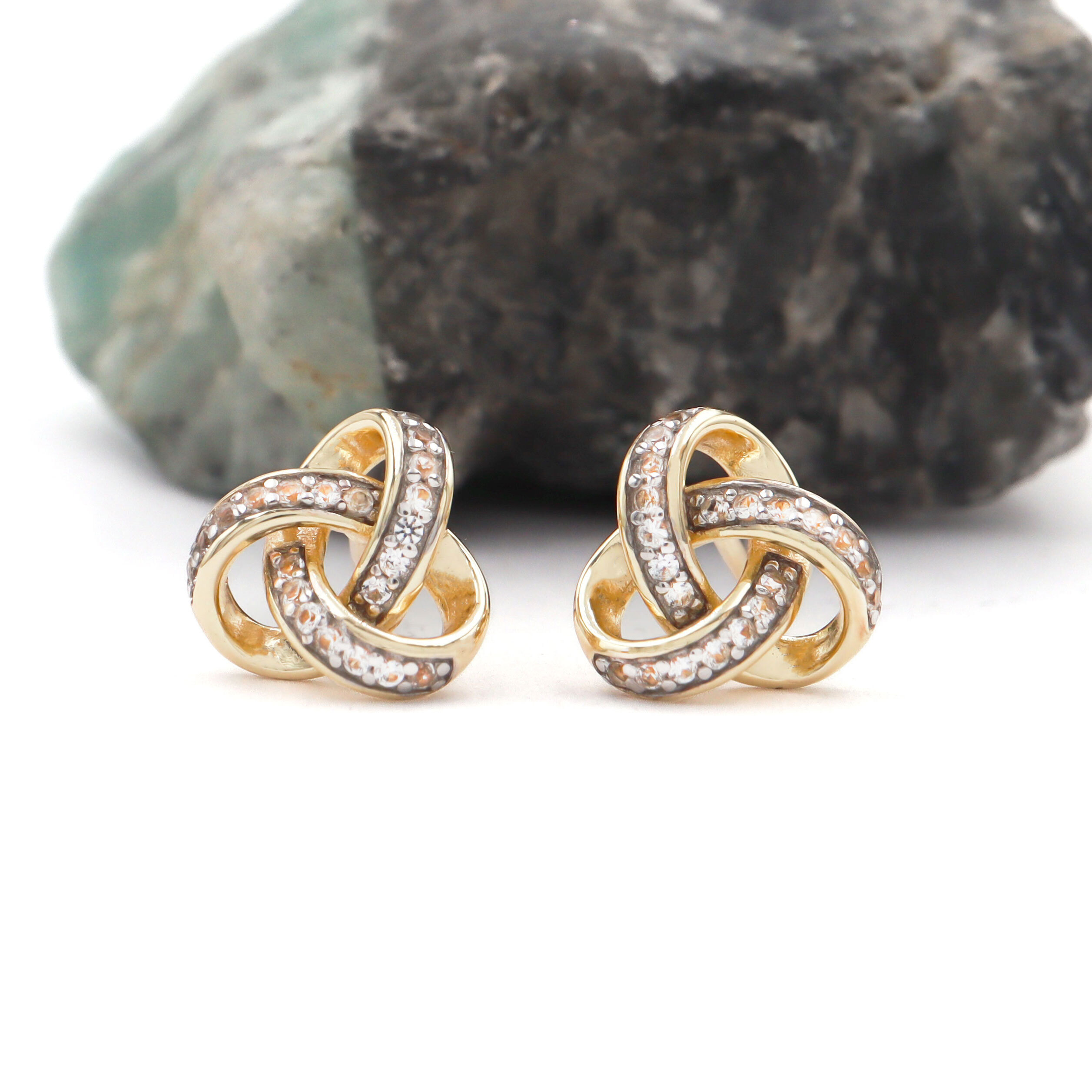 Gold Vermeil Trinity Knot Studs