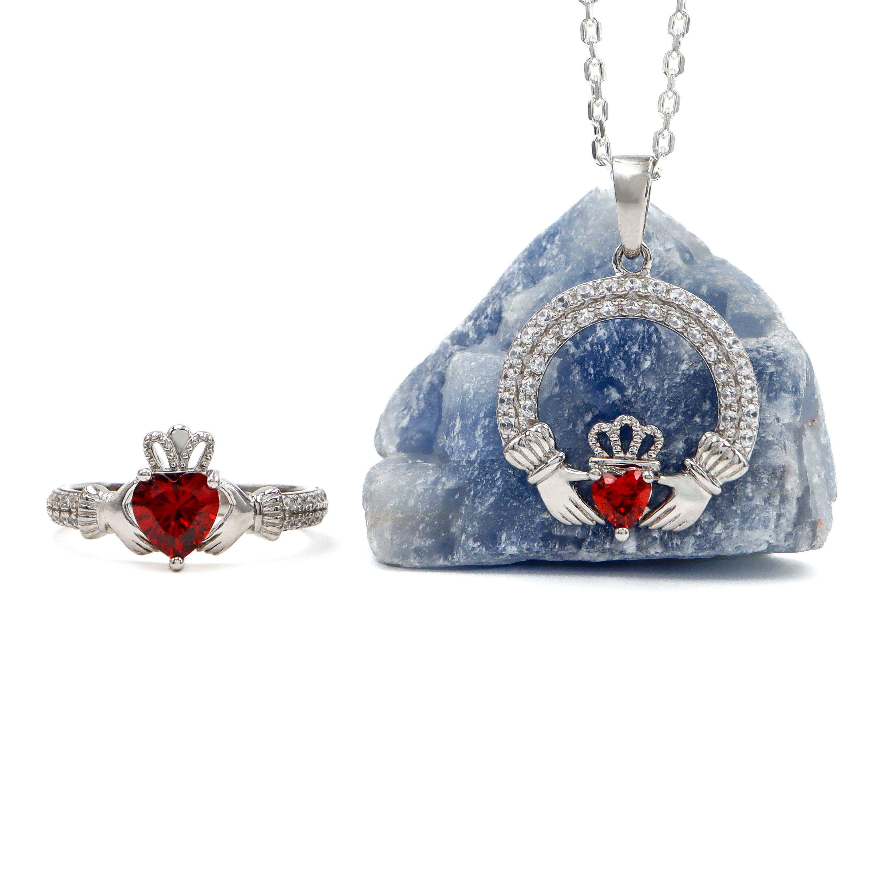 Claddagh Birthstone Gift set