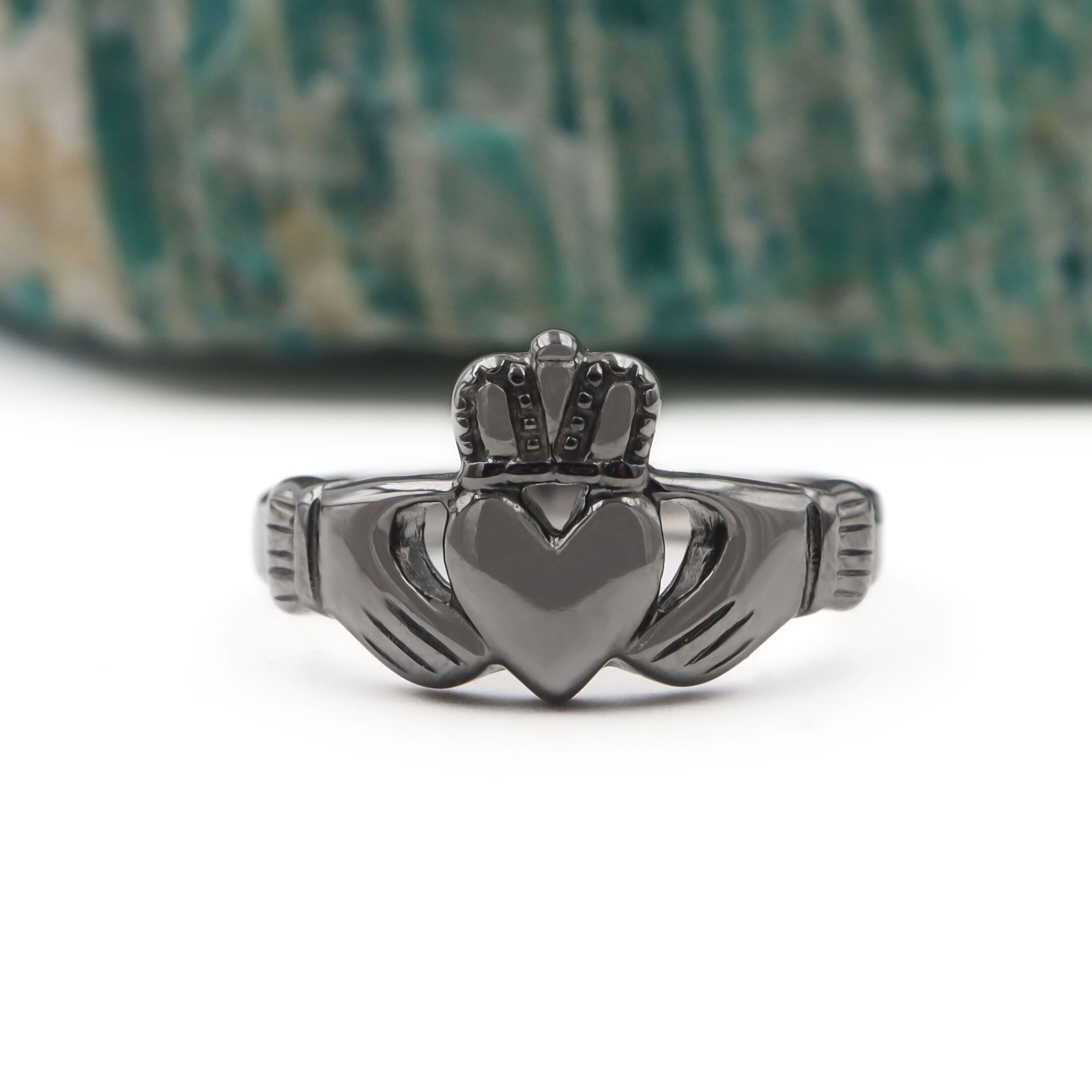 Black Gold Classic Claddagh Ring