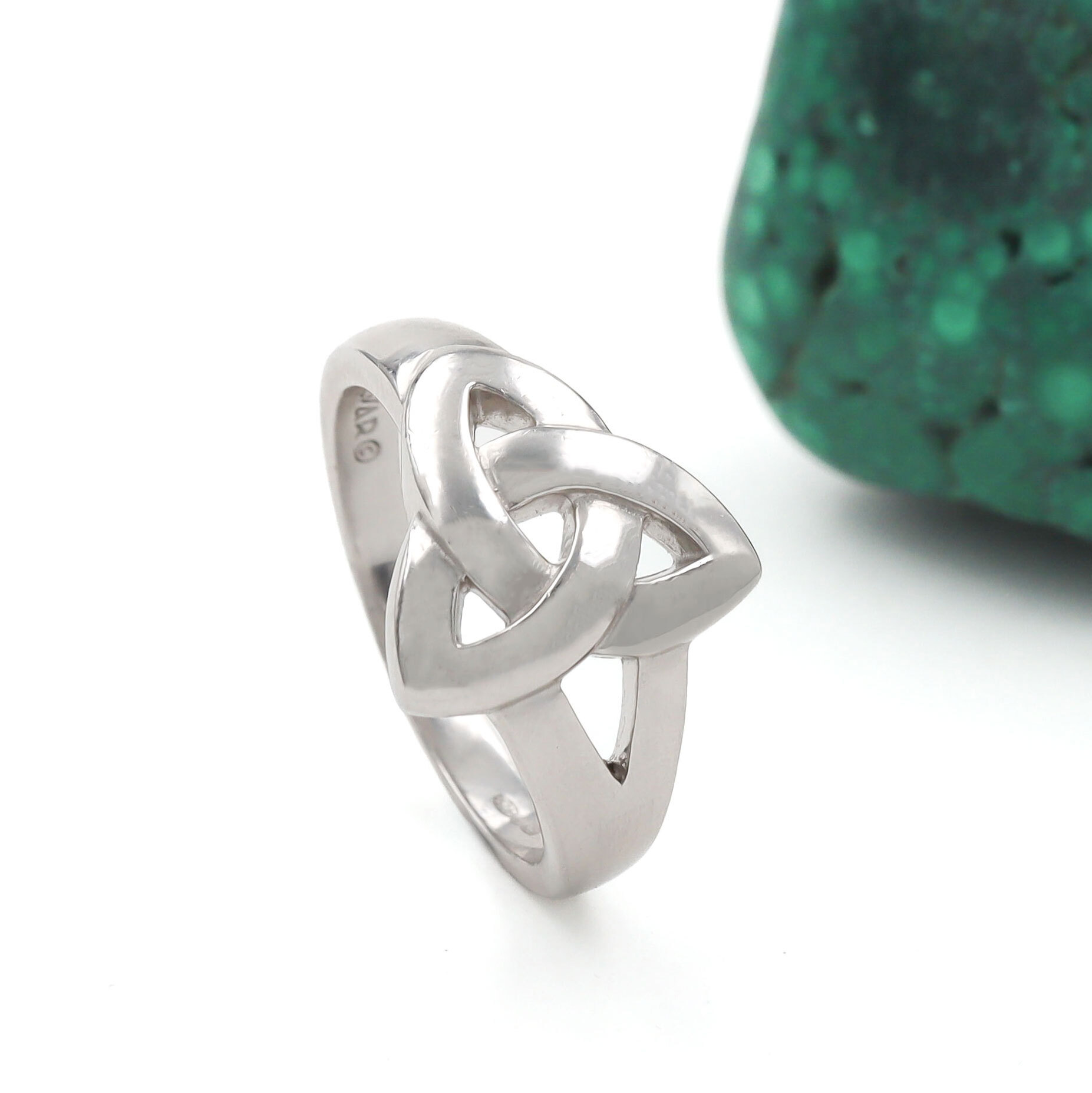 Ladies Silver Trinity Knot Ring