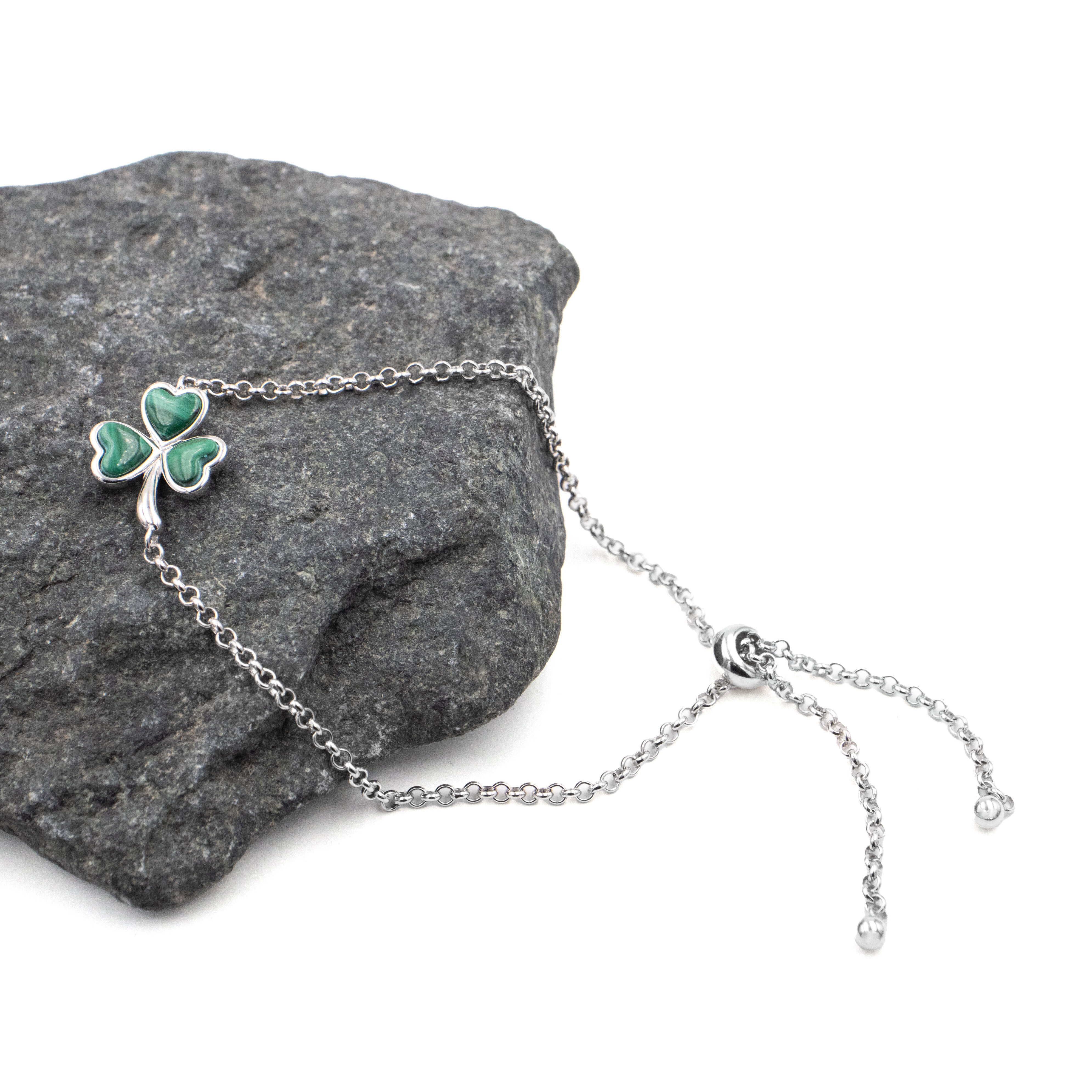 Malachite Silver Bracelet