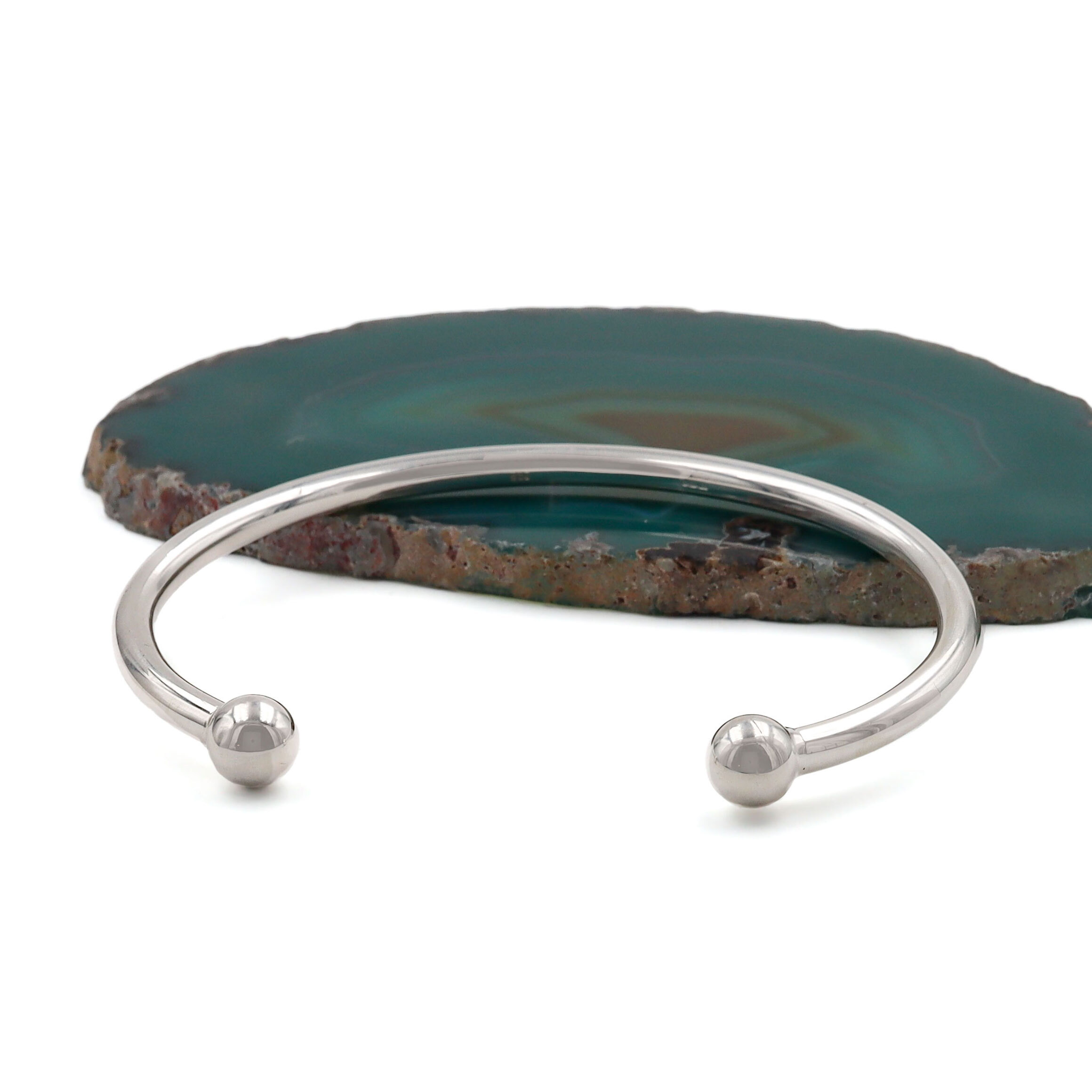 Sterling Silver Unisex Torc Bangle