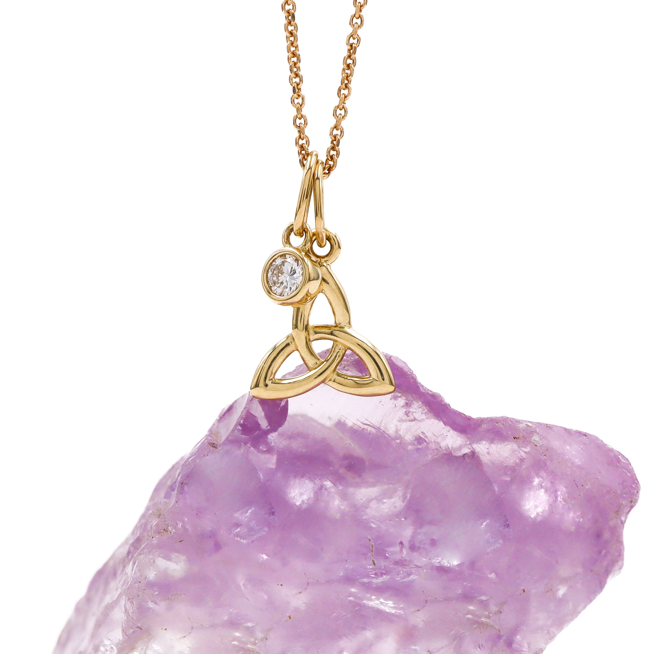 Petite Trinity and Diamond Duo Necklace