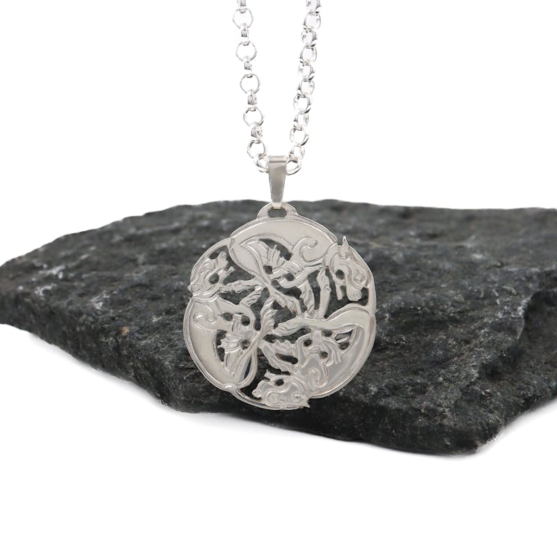 Handmade Celtic Three Dog Necklace, From Ireland