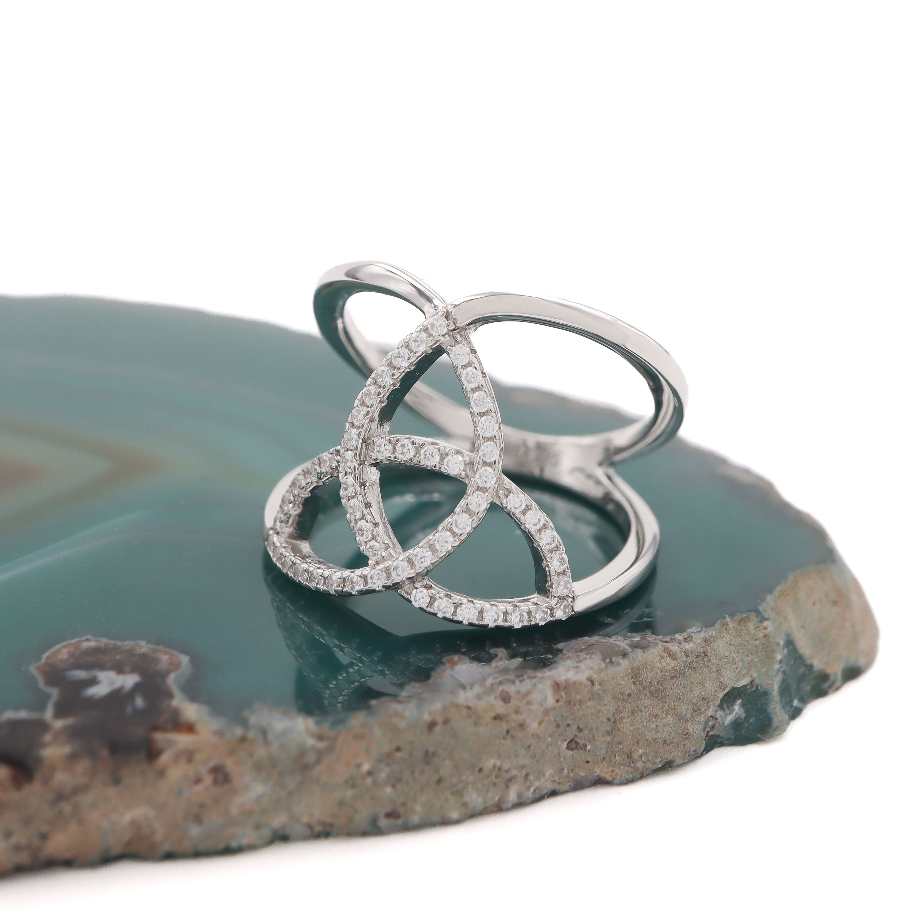 Silver Trinity Knot Ring