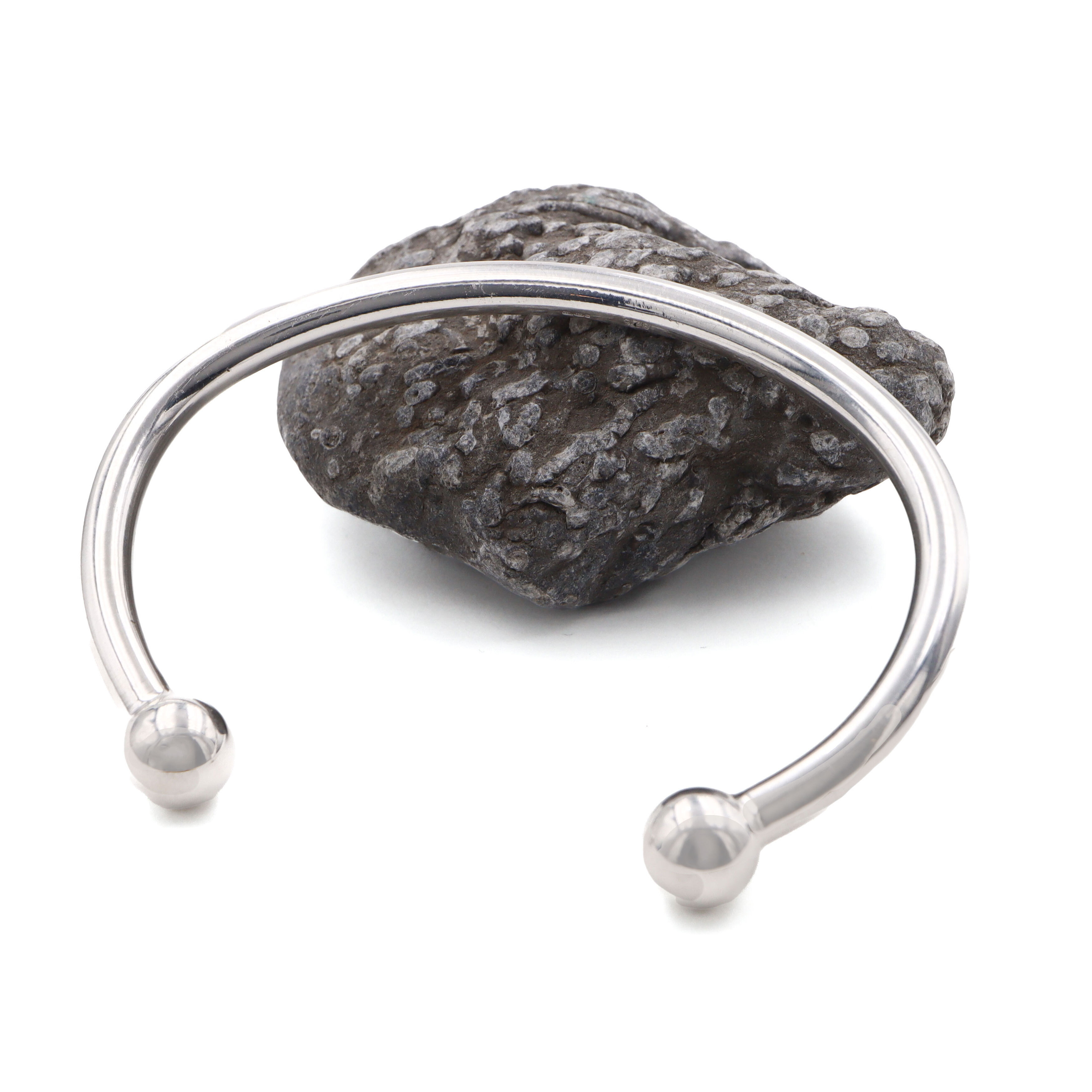 Silver 5mm Wide Torc