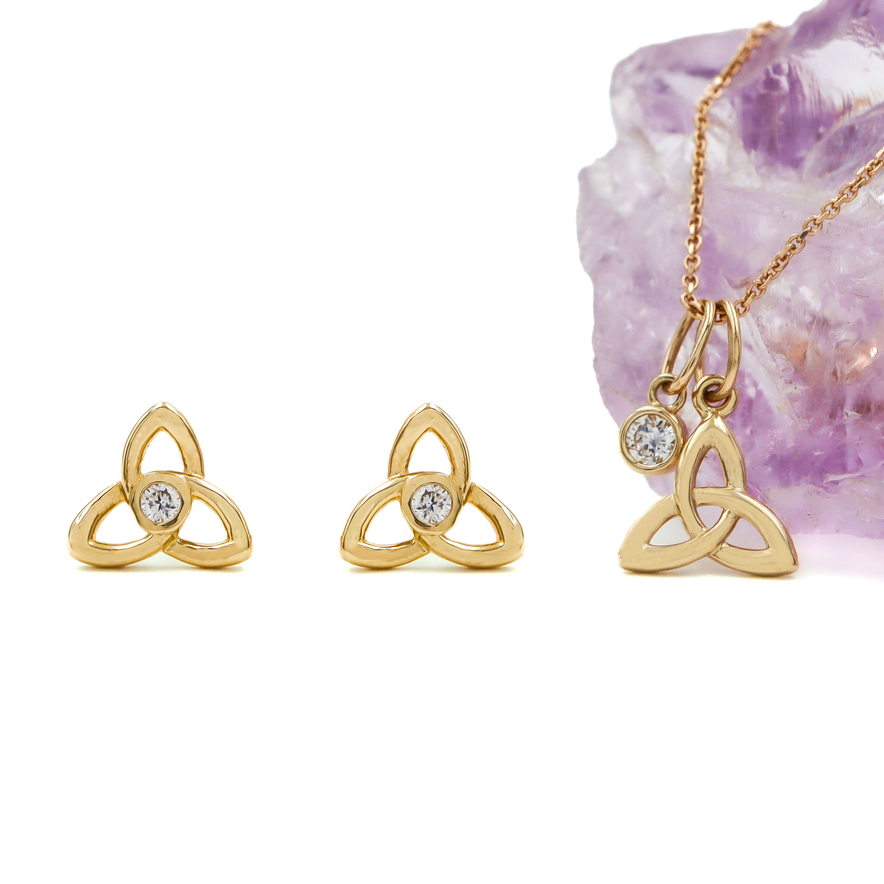 Trinity Knot Diamond Gift Set