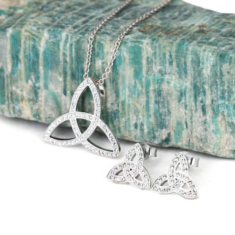 Trinity Set Elegant Trinity Knot Gift Set, From Ireland | My Irish Jeweler