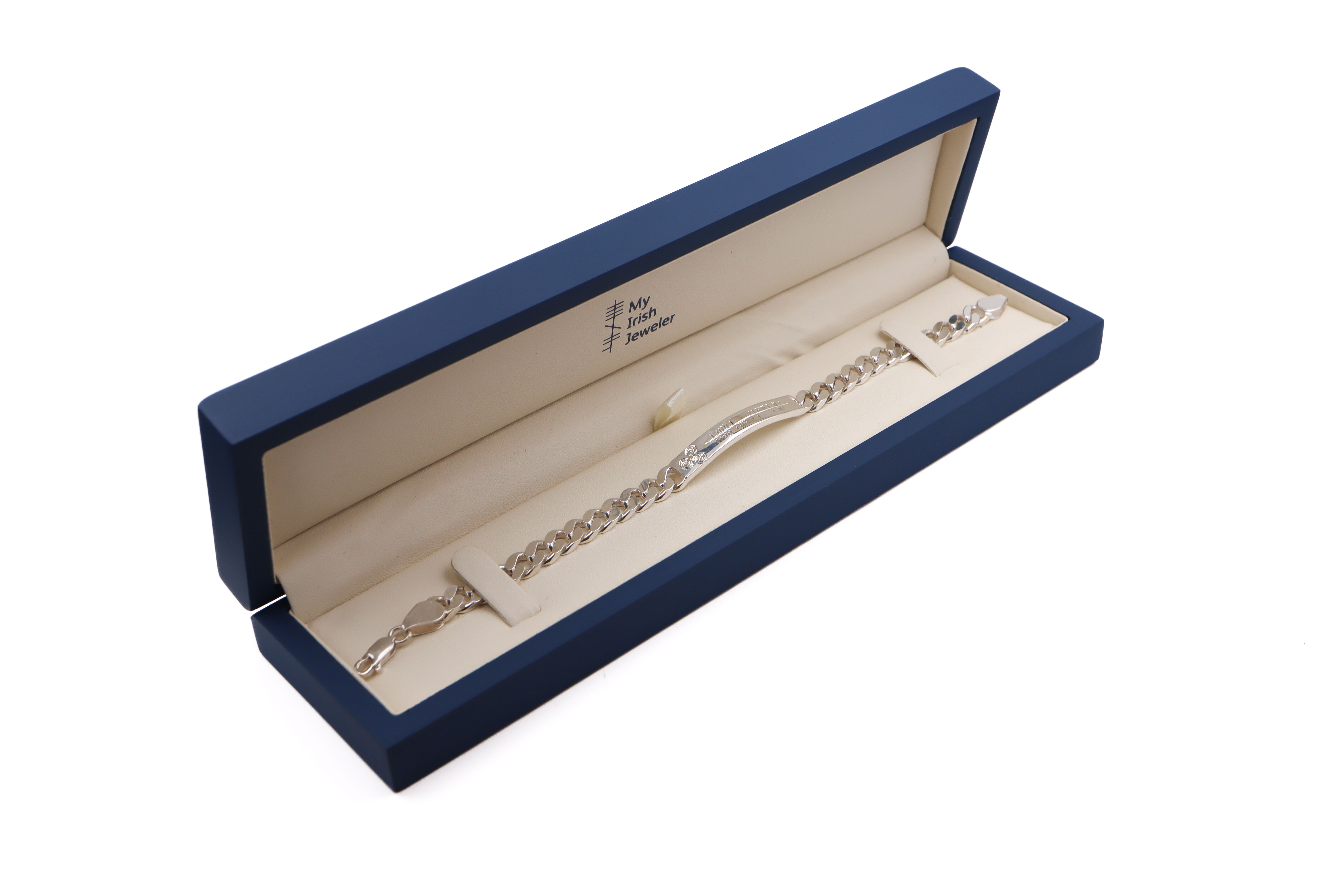 Gorgeous Sterling Silver Ogham & Newgrange & Gaelic & Triskele Bracelet For Men. In Luxury Packaging.