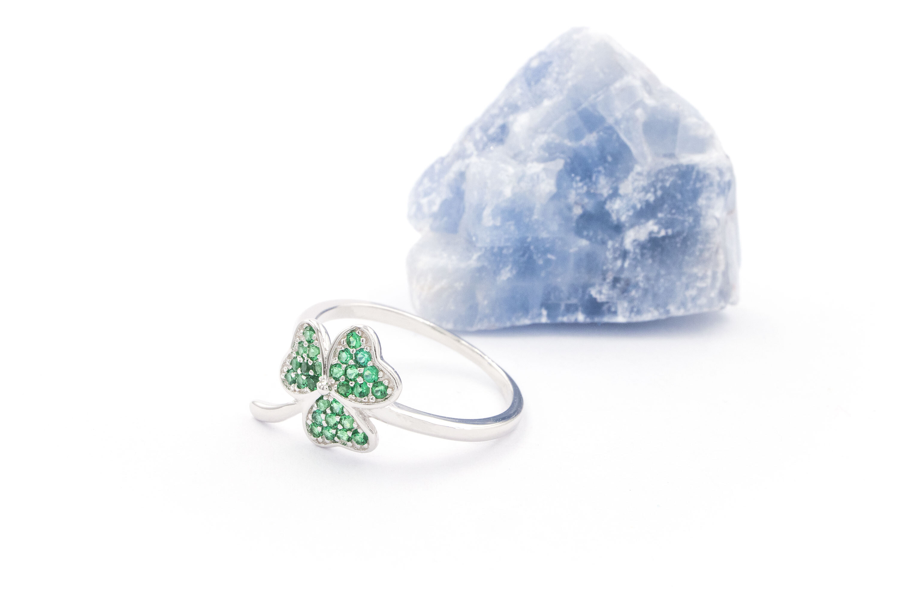 Authentic Sterling Silver Shamrock Gift Set For Women