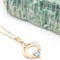 Womens December Birthstone Necklace in Real Yellow Gold - Gallery
