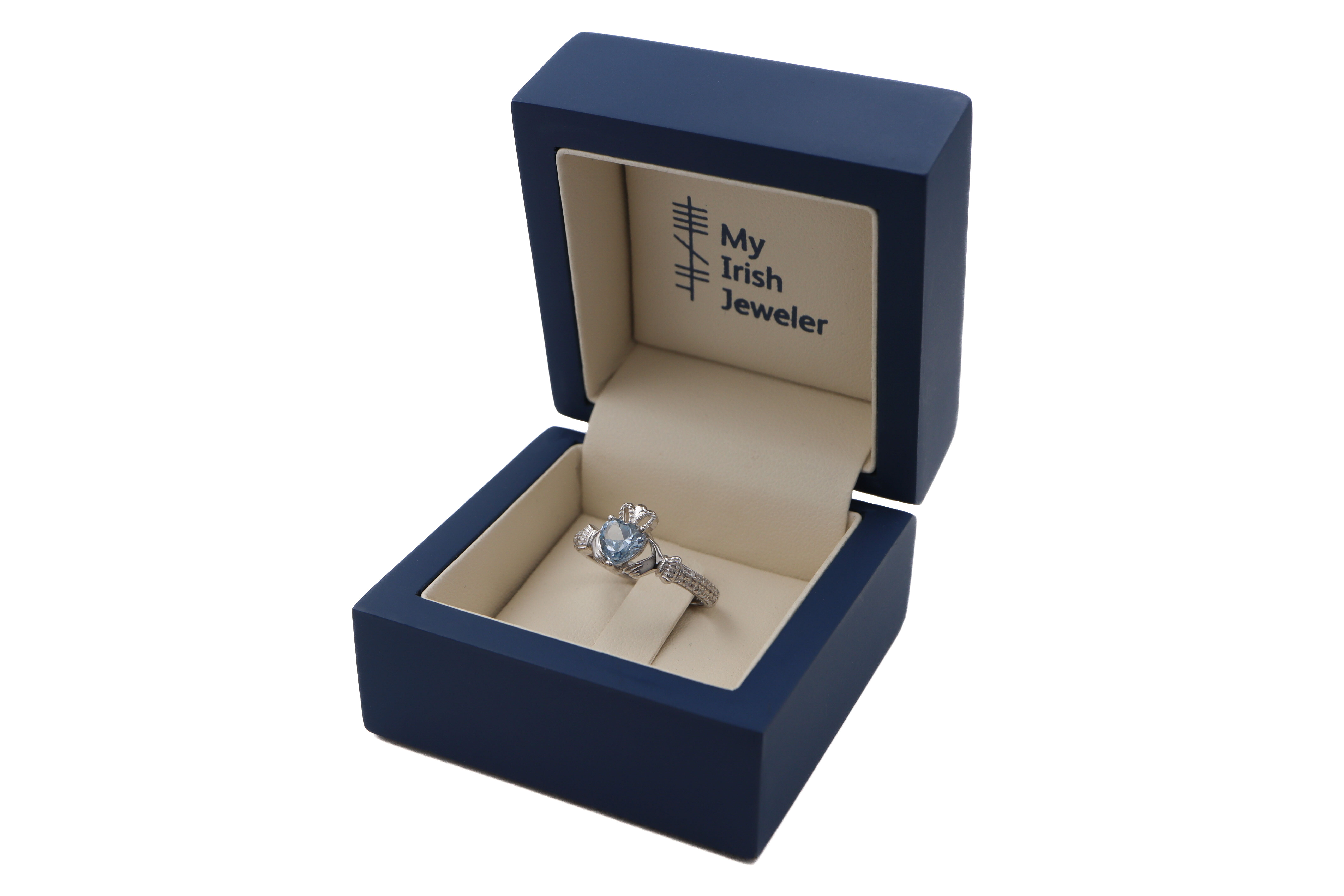 Striking Sterling Silver December Birthstone 2.0mm Ring For Women. In Luxury Packaging.