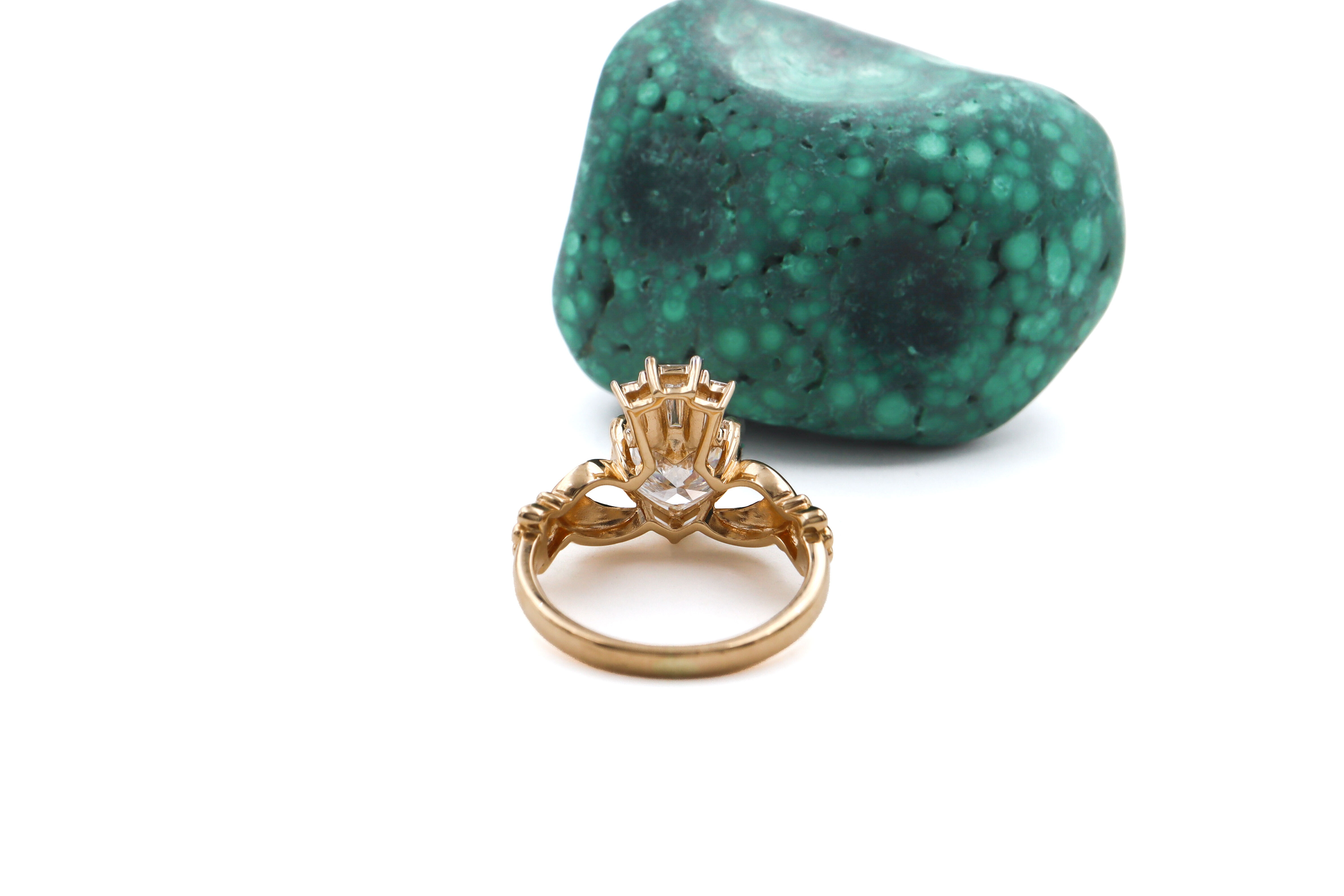 Diamond Crown 2ct Claddagh Ring Sku 25223 back
