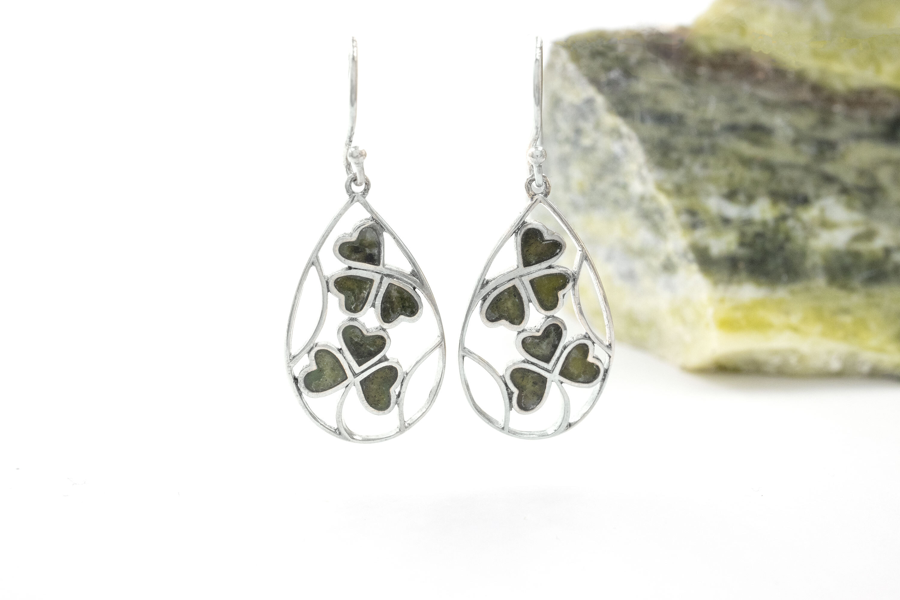 Striking Sterling Silver Shamrock Gift Set For Women