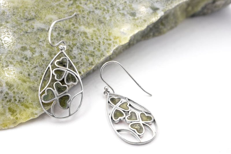 Attractive Sterling Silver Shamrock Gift Set For Women