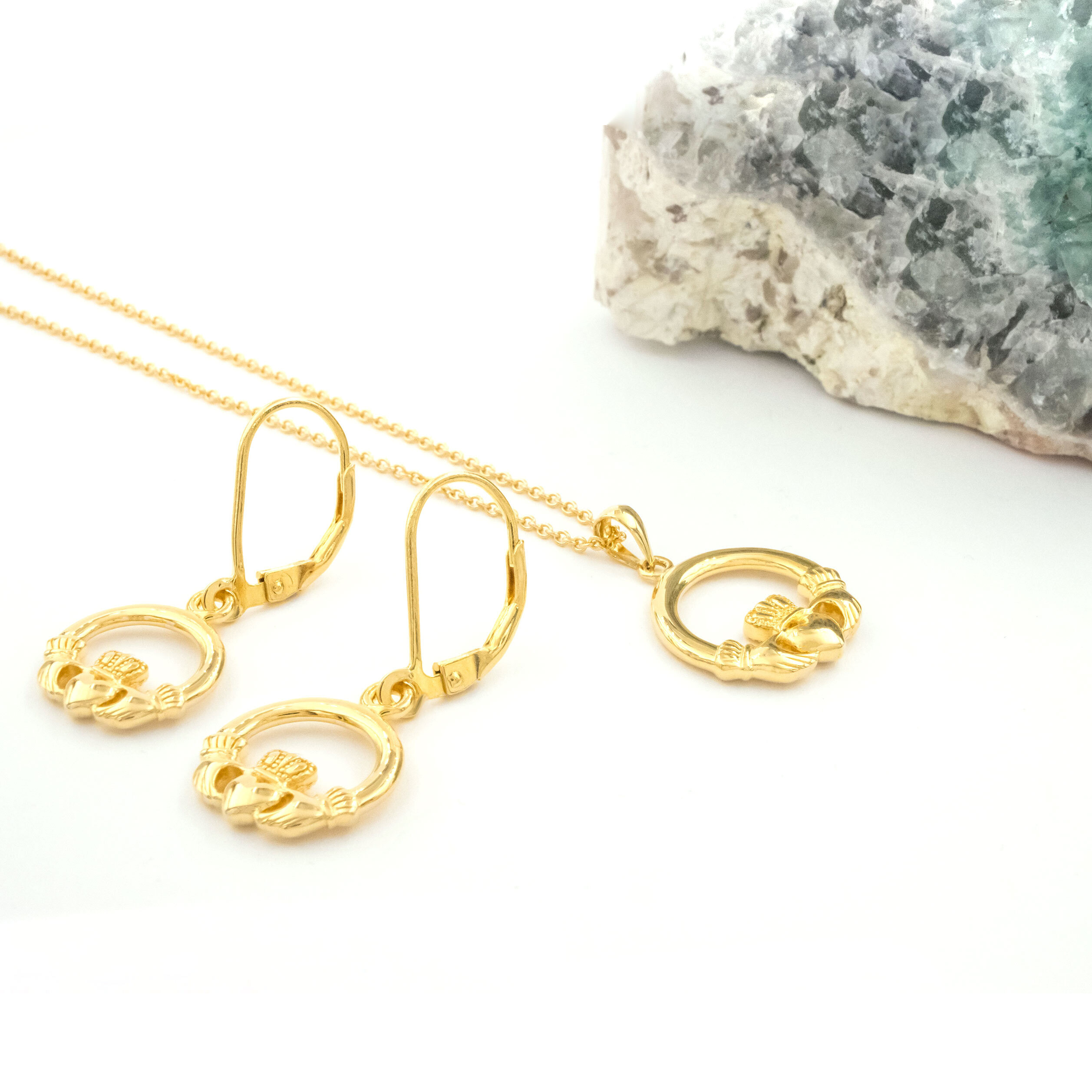 Gold Vermeil Claddagh Gift Set