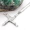 Real Sterling Silver St Brigids Cross Necklace For Women. Side View. - Gallery