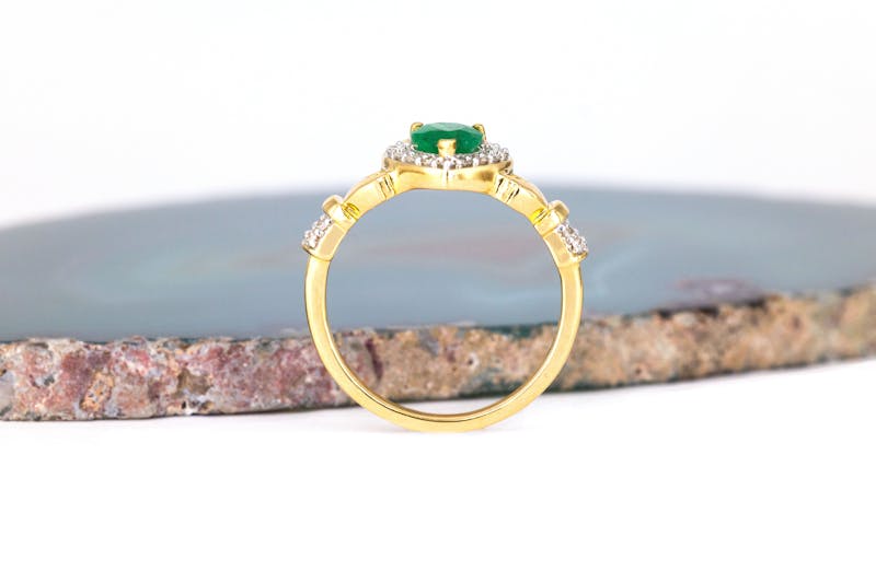 Genuine Yellow Gold Claddagh Ring For Women
