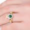 Striking 18K Yellow Gold Claddagh Engagement Ring For Women - Model Photo