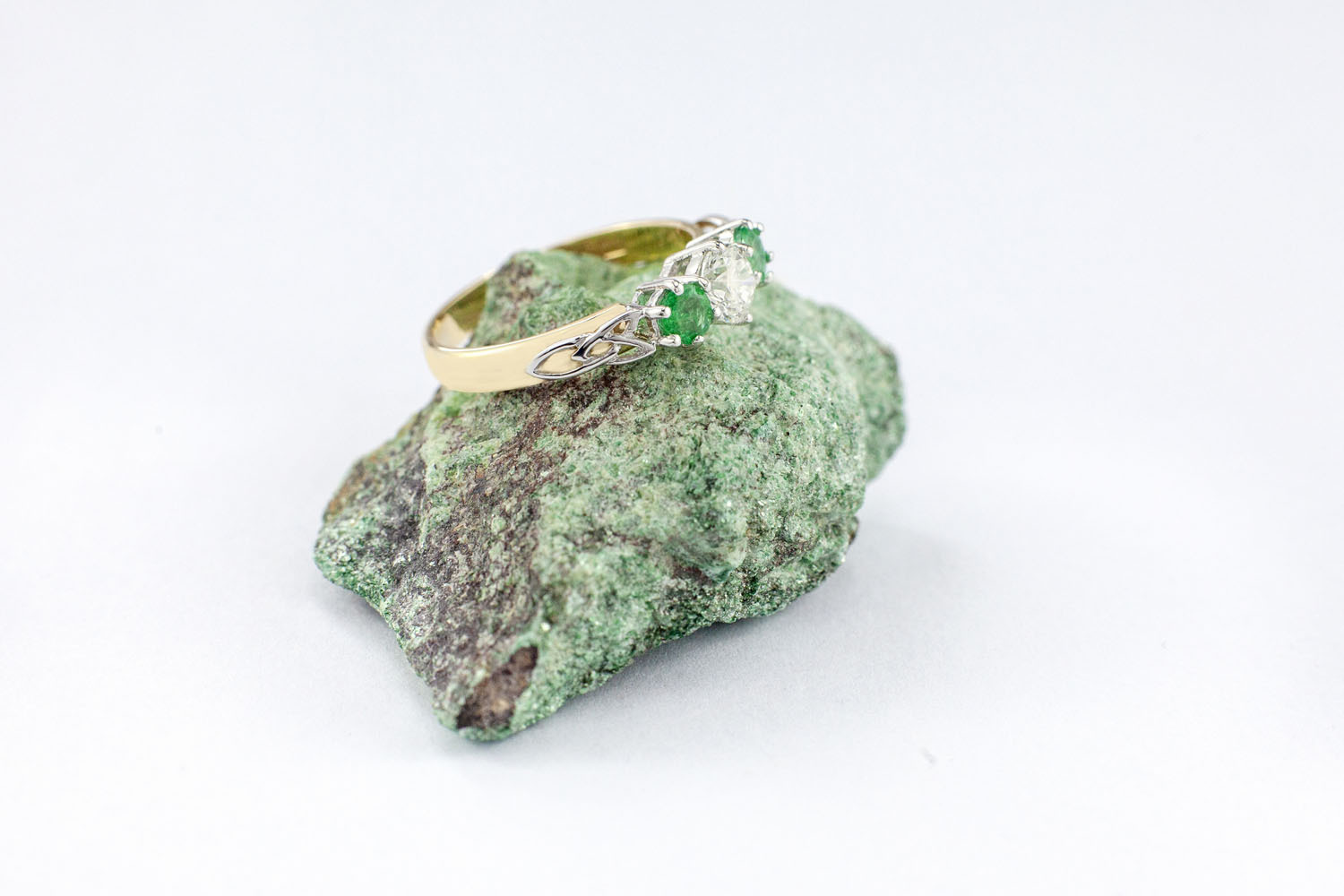 Three Stone Trinity Knot Engagement Ring, From… | My Irish Jeweler