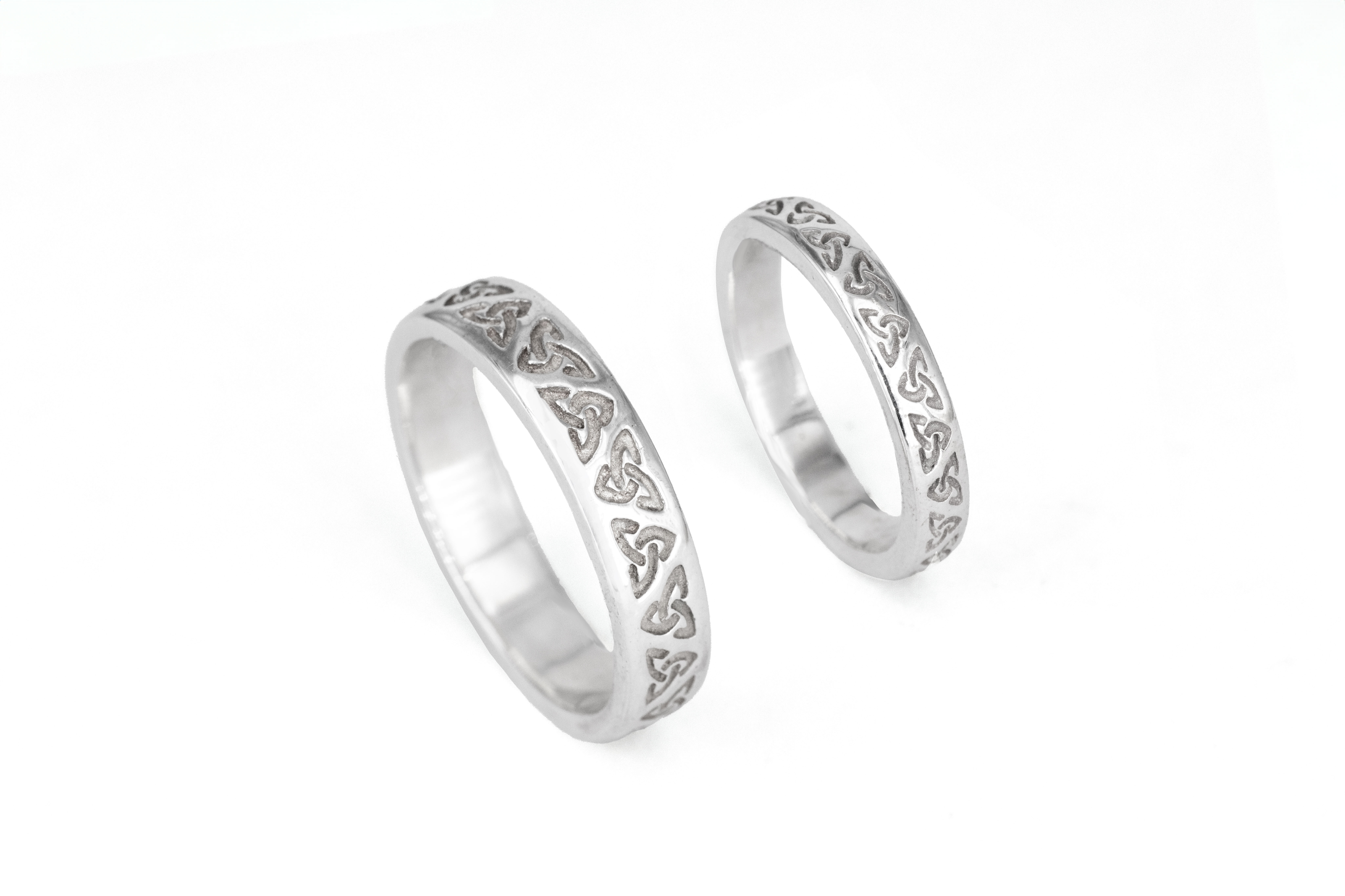 Genuine Sterling Silver Trinity Knot Gift Set With a Polished Finish