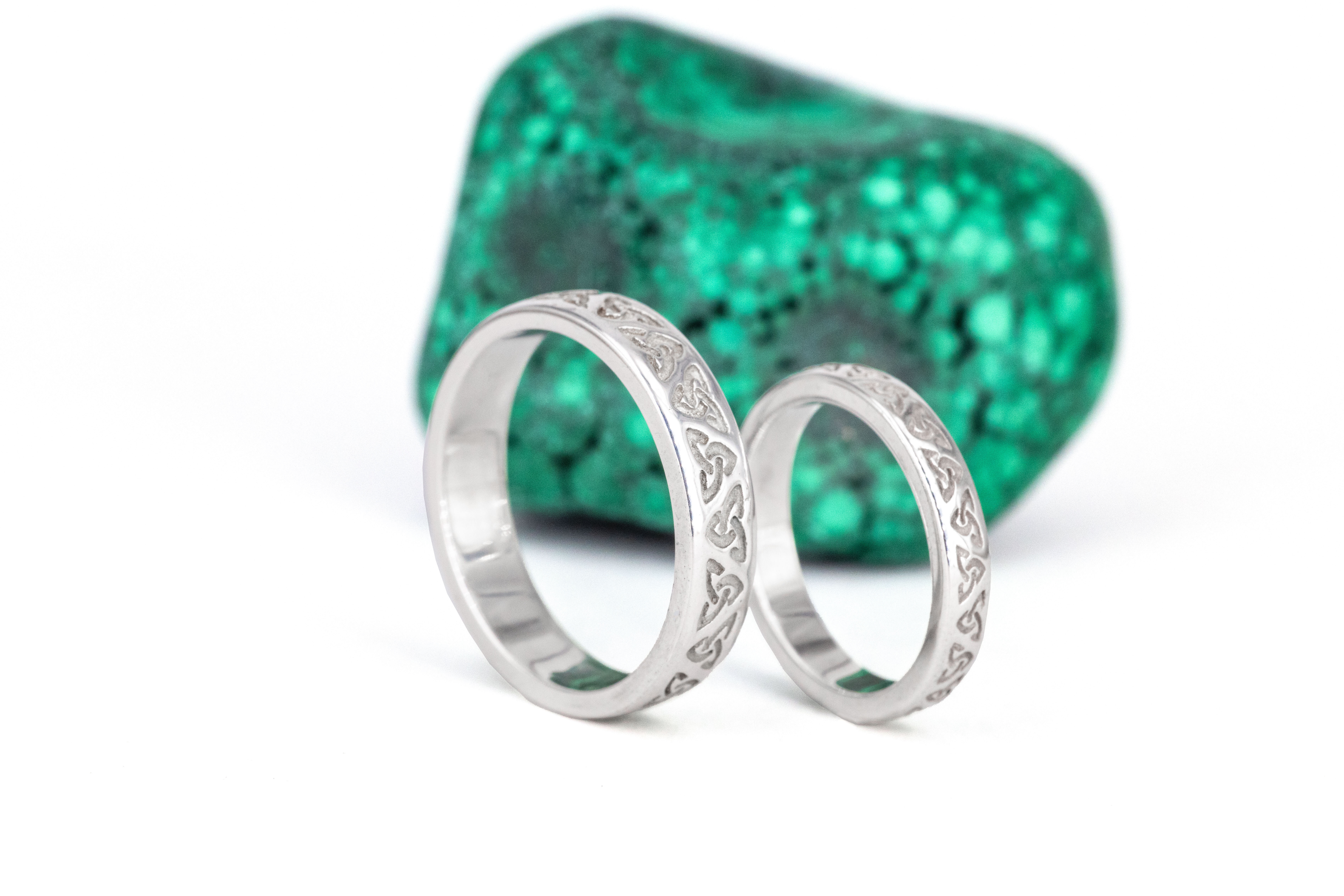 Attractive Sterling Silver Trinity Knot Gift Set With a Polished Finish