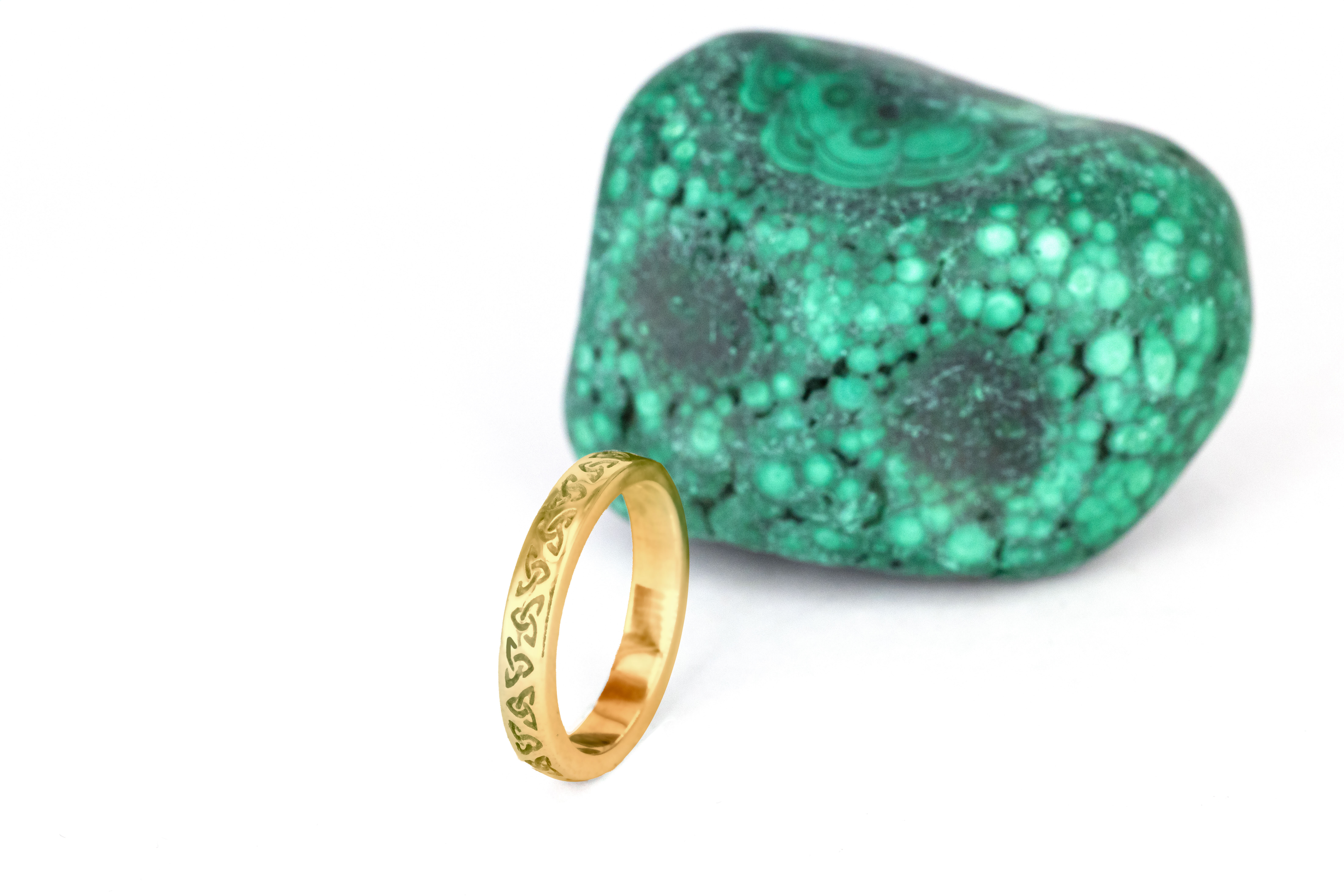 Womens Trinity Knot 3.5mm Ring in 18K Yellow Gold