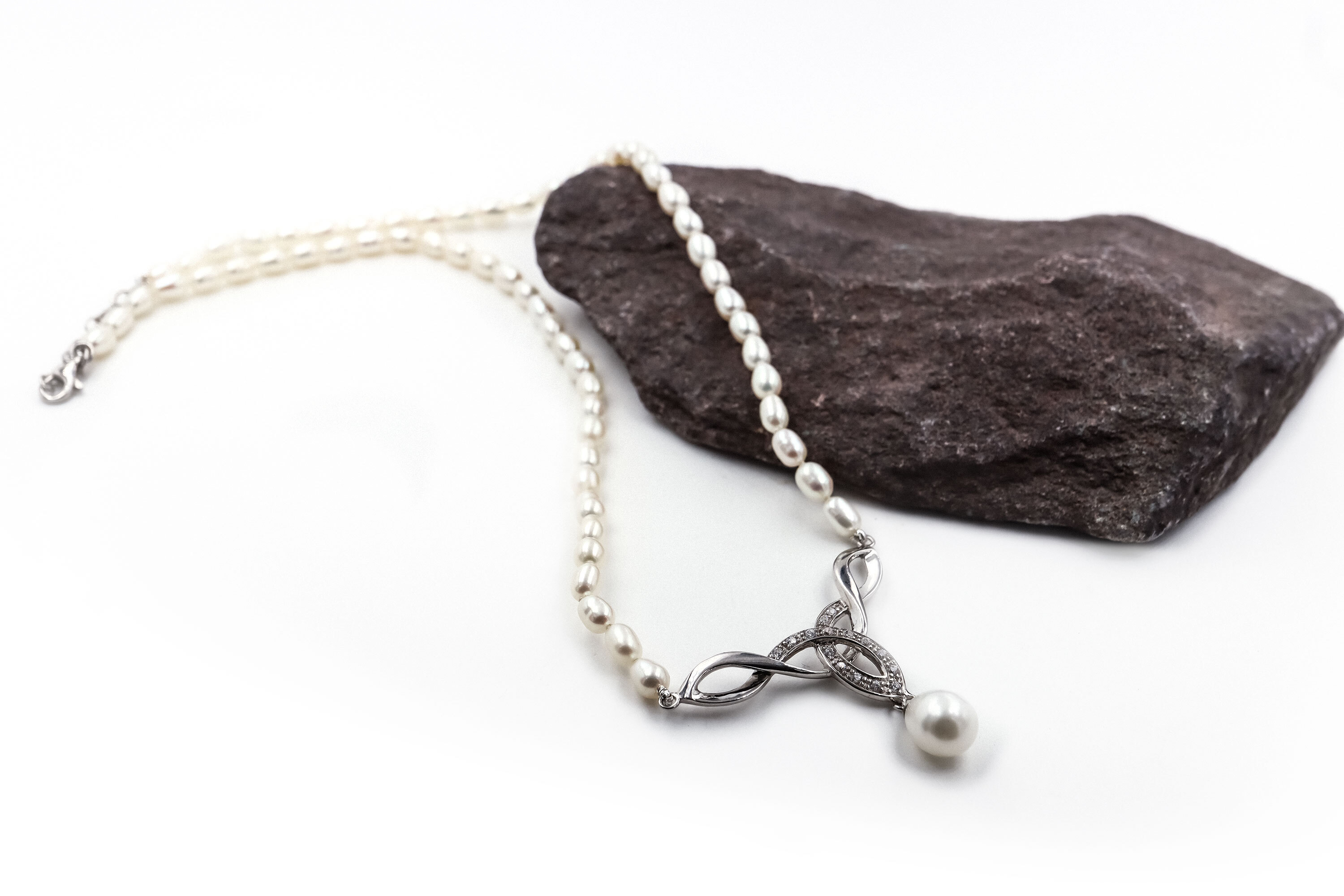 Authentic Sterling Silver Trinity Knot Necklace For Women