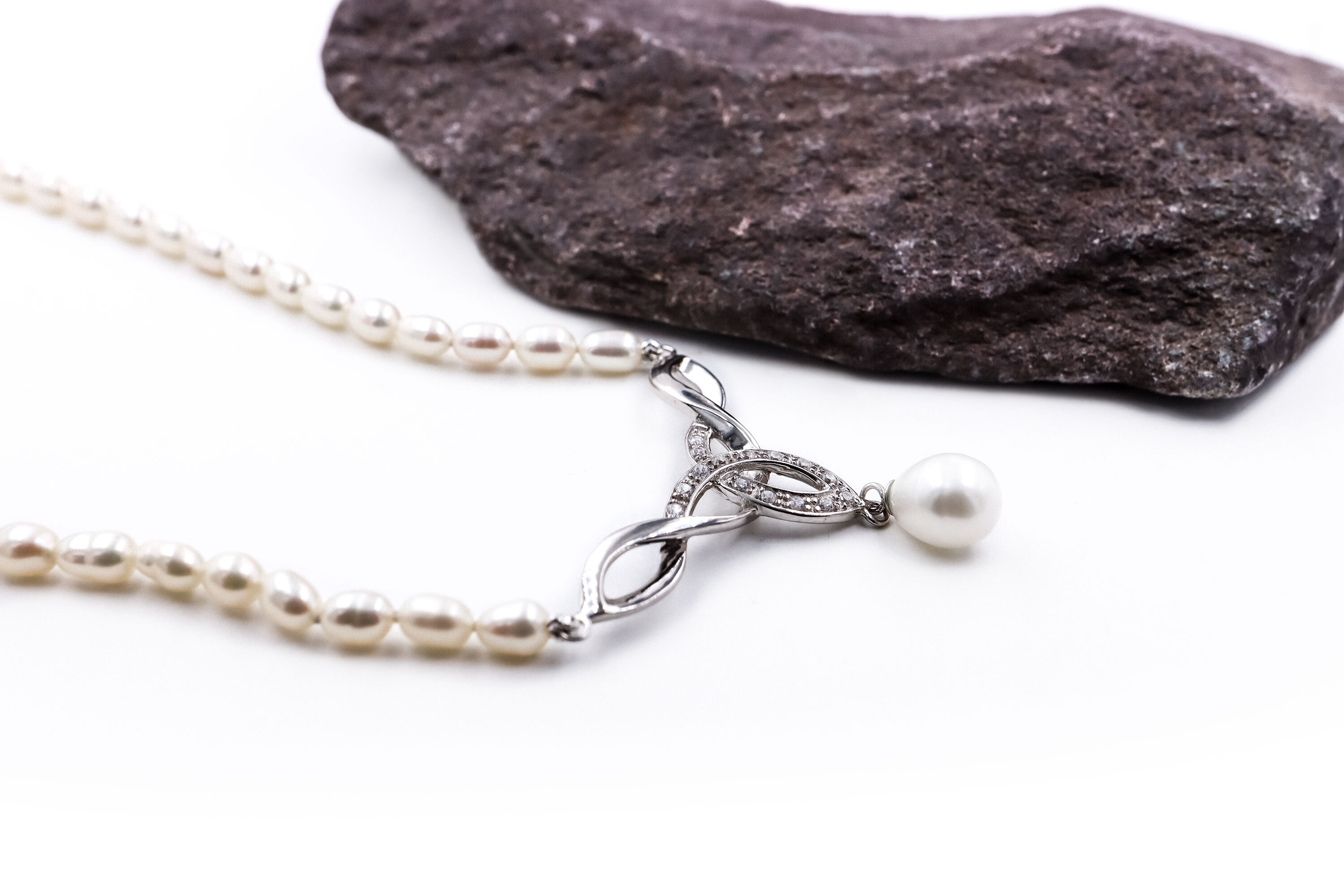 Striking Sterling Silver Trinity Knot & Celtic Knot Necklace For Women