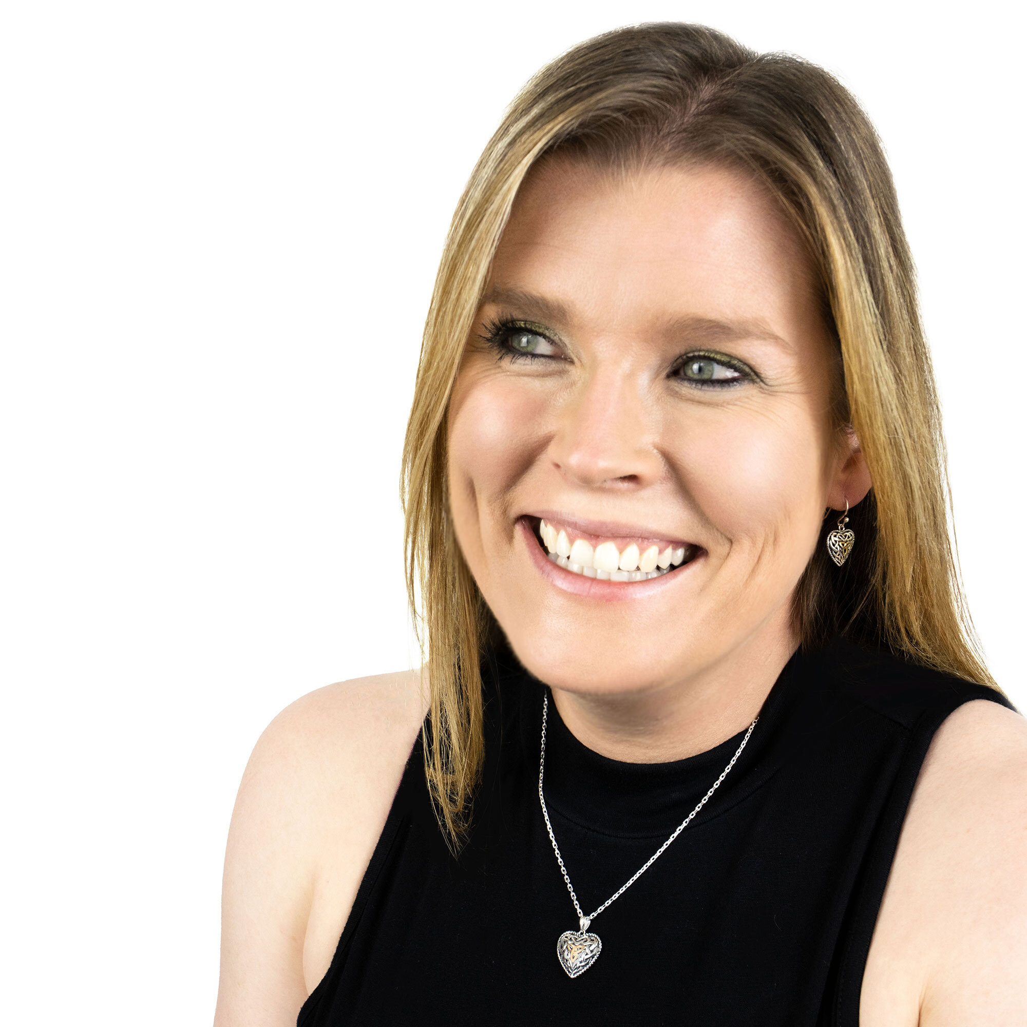 Womens Oxidized Sterling Silver Trinity Knot Gift Set - Model Photo