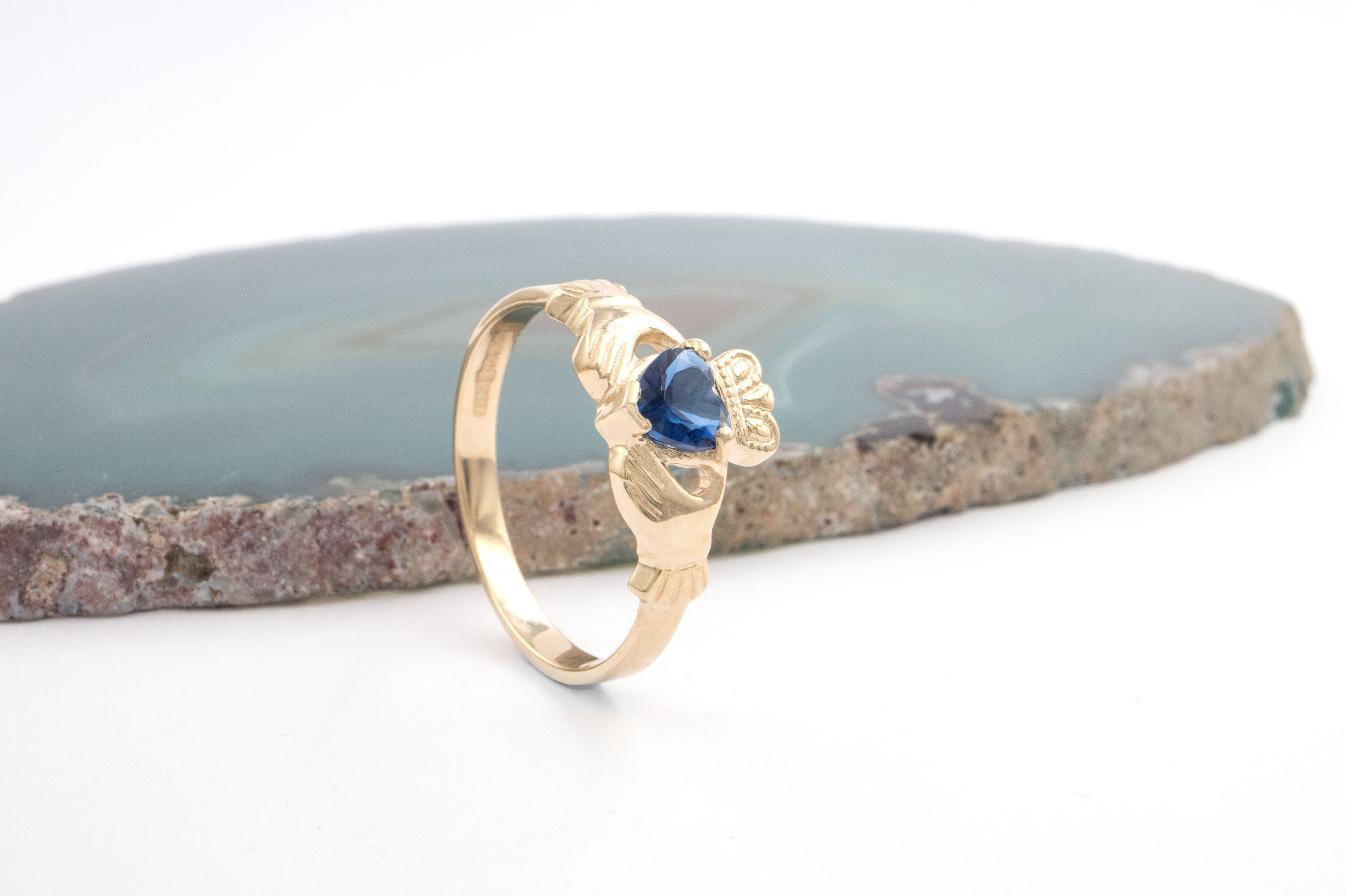 Gorgeous Yellow Gold September Birthstone Ring For Women