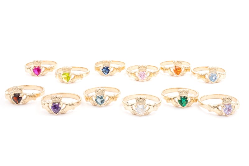 Womens Gorgeous Yellow Gold December Birthstone Ring