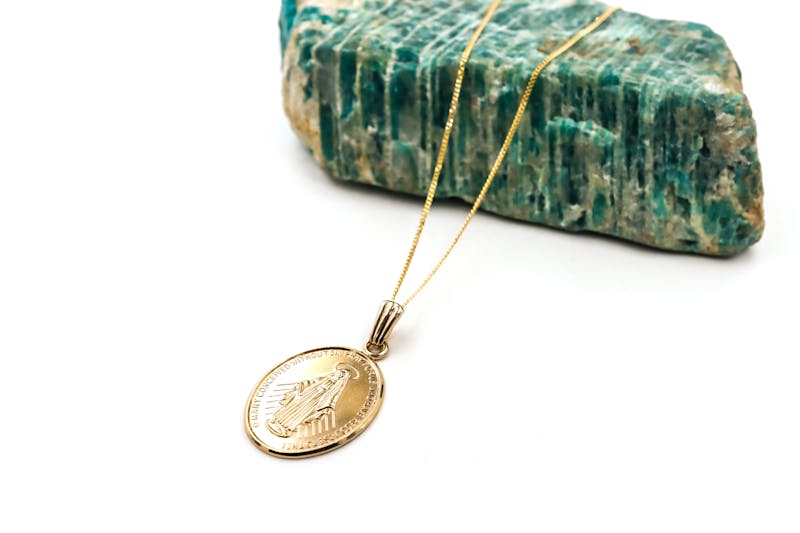 Medals and Medallions Necklace in Yellow Gold