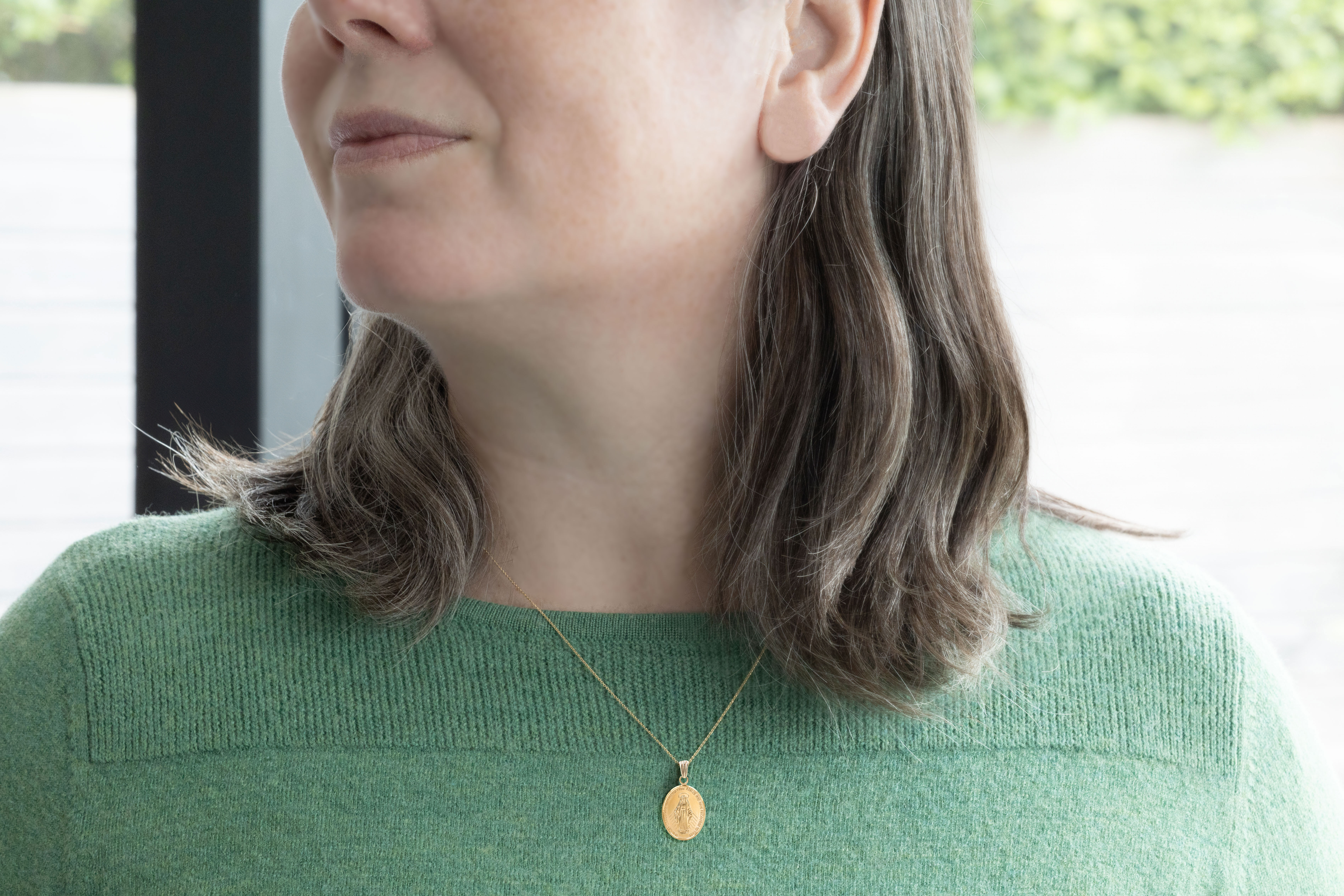 Gold Miraculous Medal model