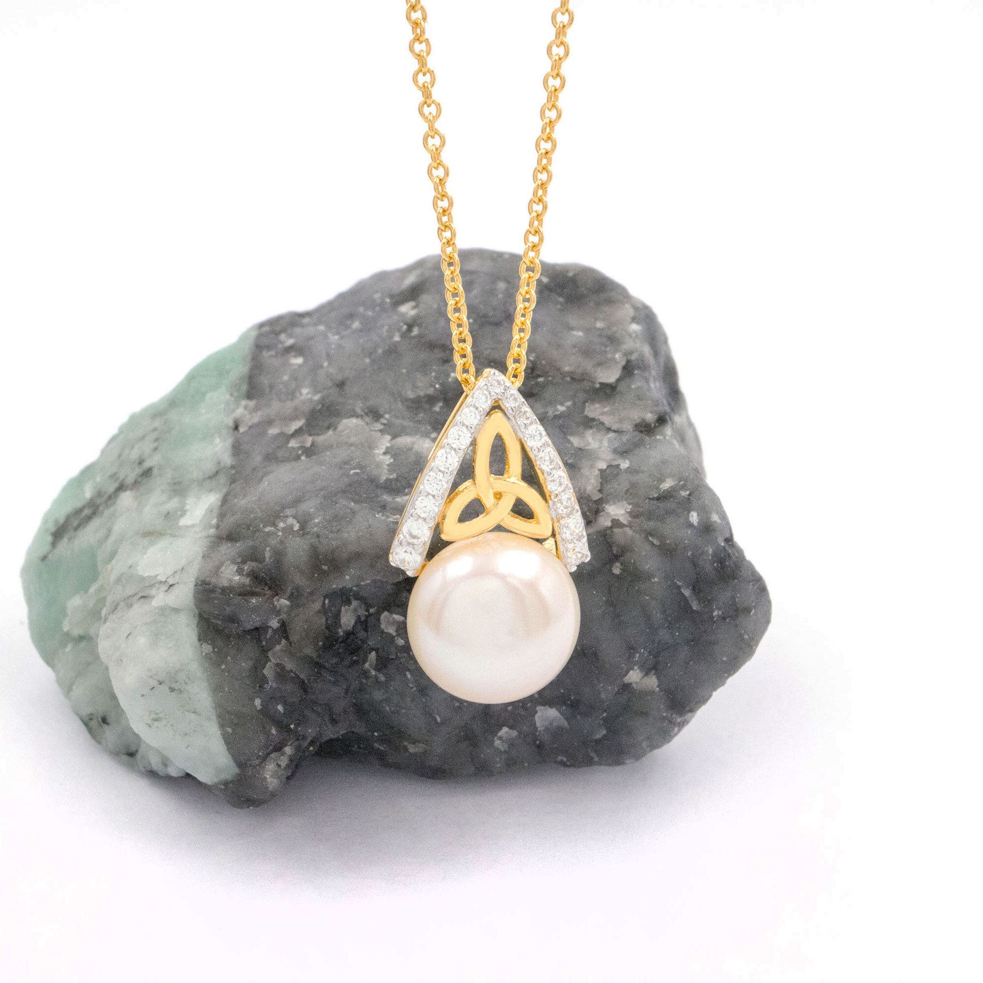 Gold Vermeil Trinity Knot Necklace