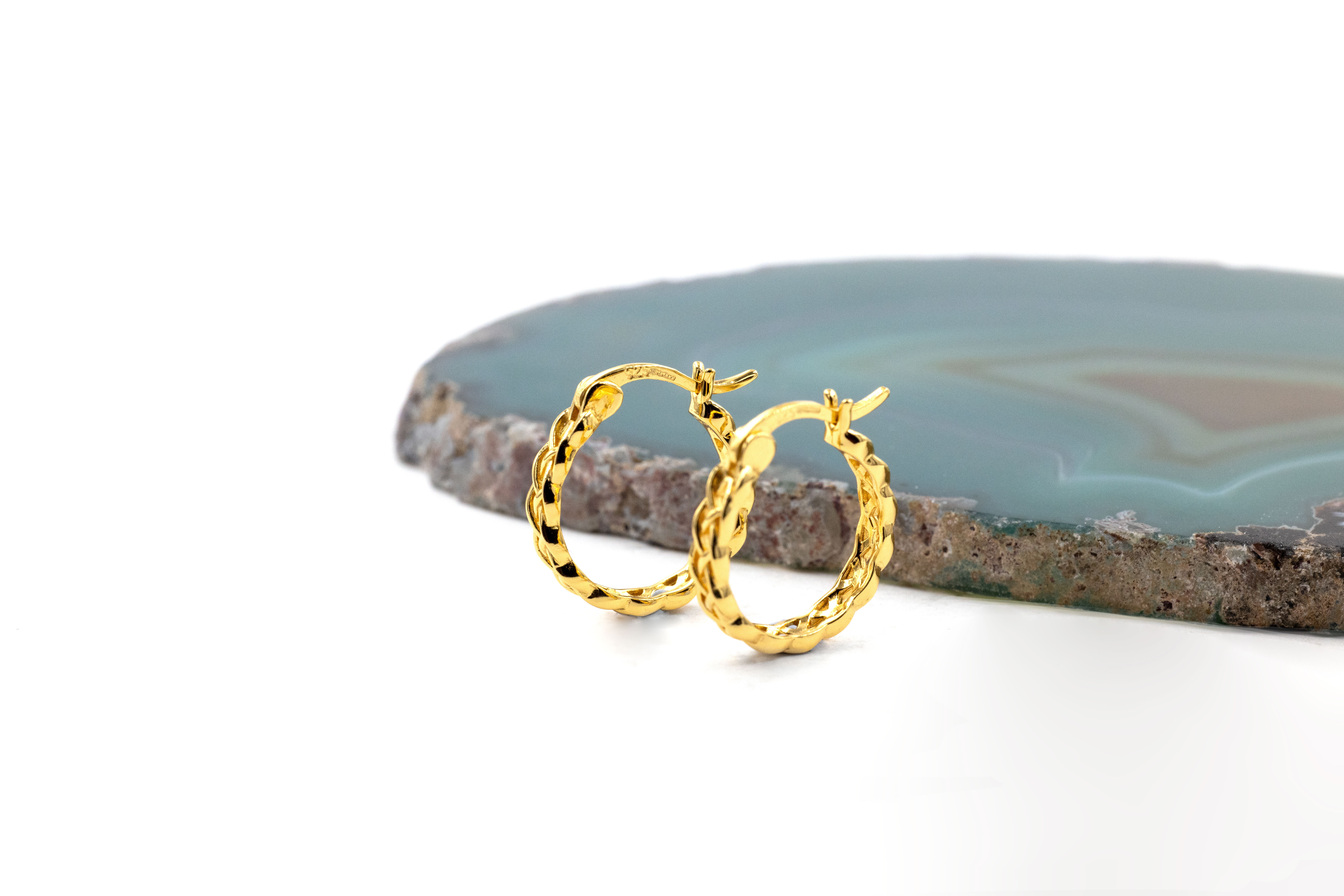 Genuine Gold Vermeil Celtic Knot Earrings For Women