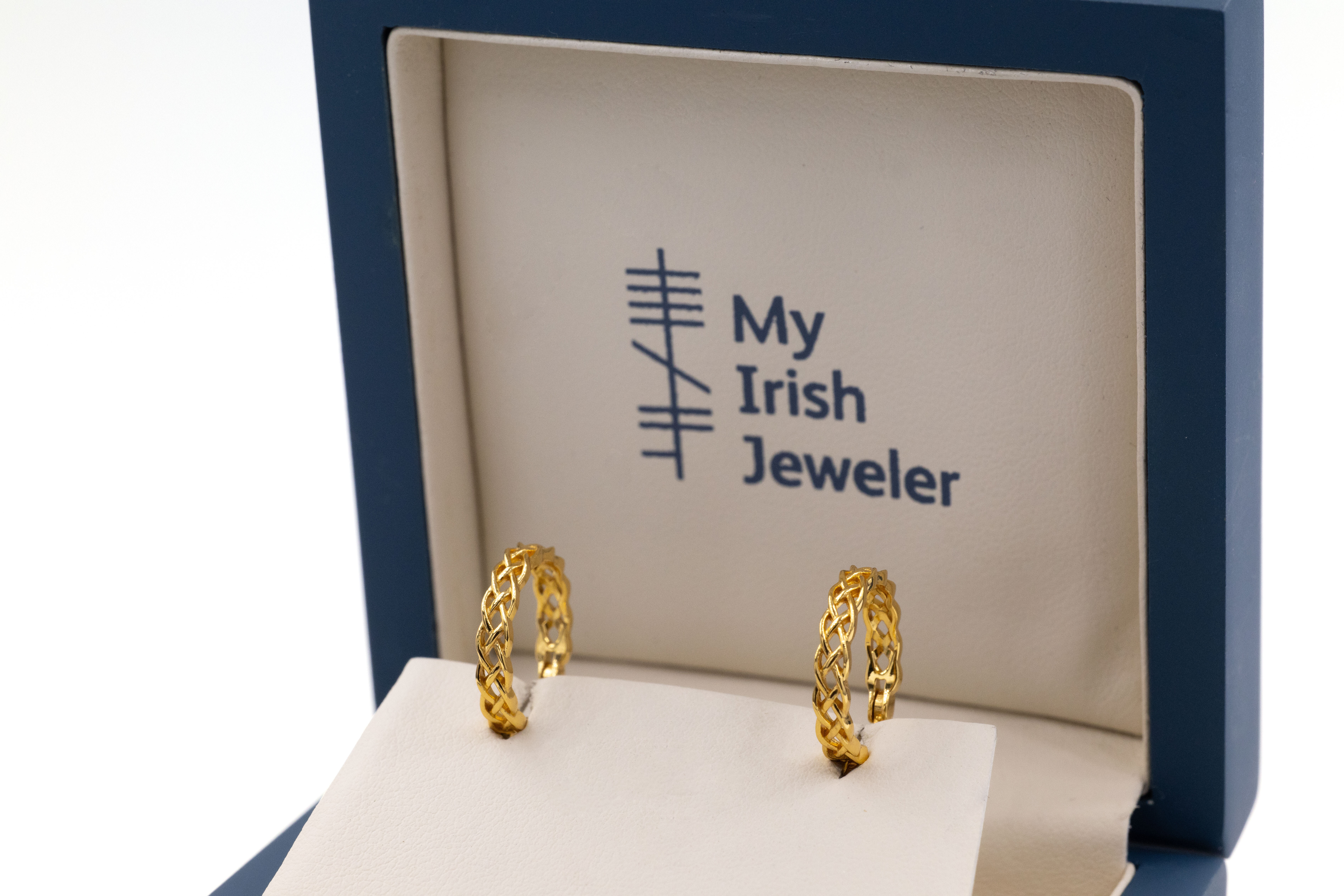 Gorgeous Gold Vermeil Celtic Knot Earrings For Women. In Luxury Packaging.