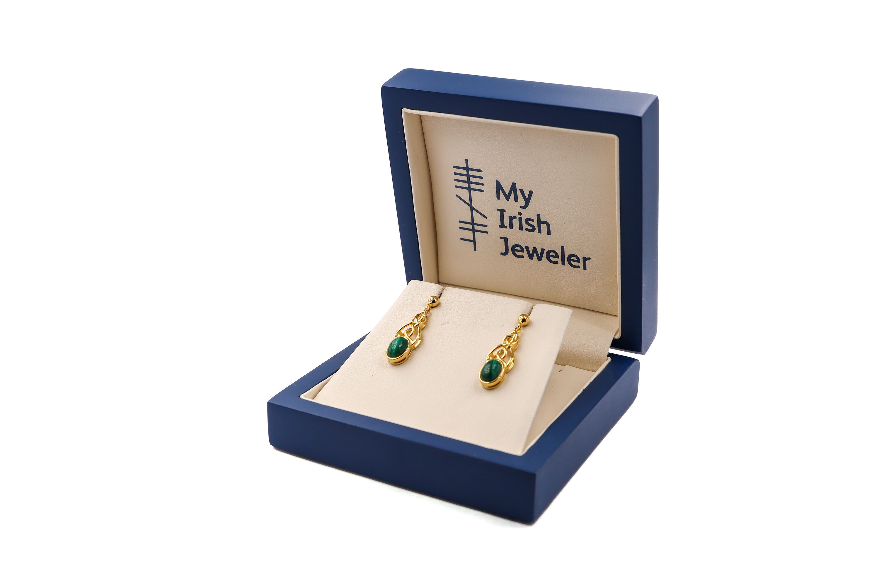 Striking 14K Gold Vermeil Celtic Knot Earrings For Women. In Luxury Packaging.