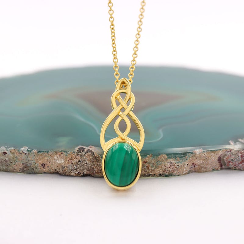 Gold Vermeil Celtic Knot Necklace, From Ireland