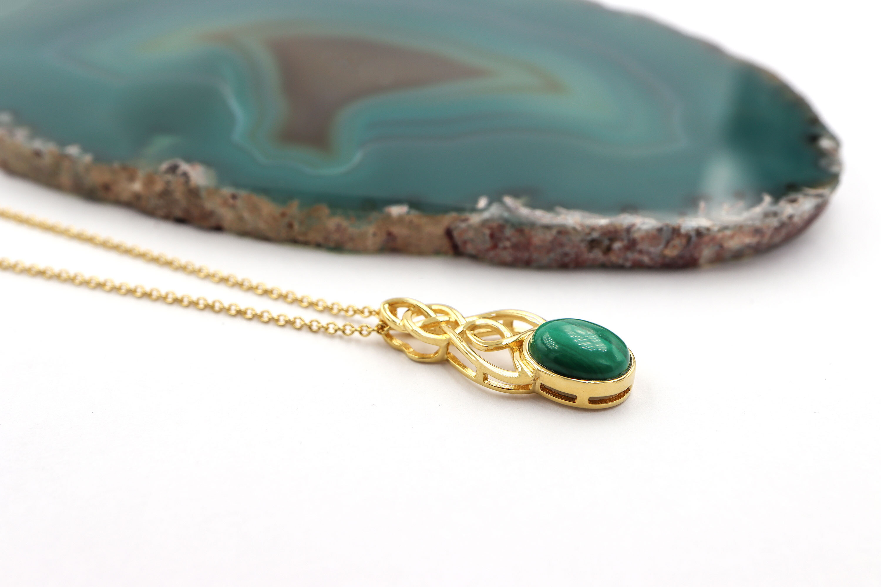 Attractive 14K Gold Vermeil Celtic Knot Gift Set For Women