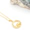 Womens Gold Vermeil Claddagh Gift Set. Side View. - Gallery