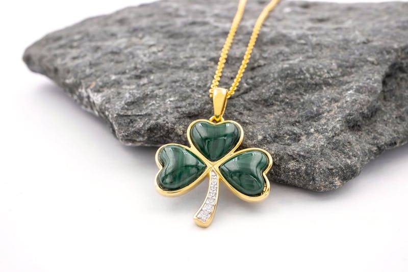 Gold Vermeil Shamrock Pendant, From Ireland | My Irish Jeweler