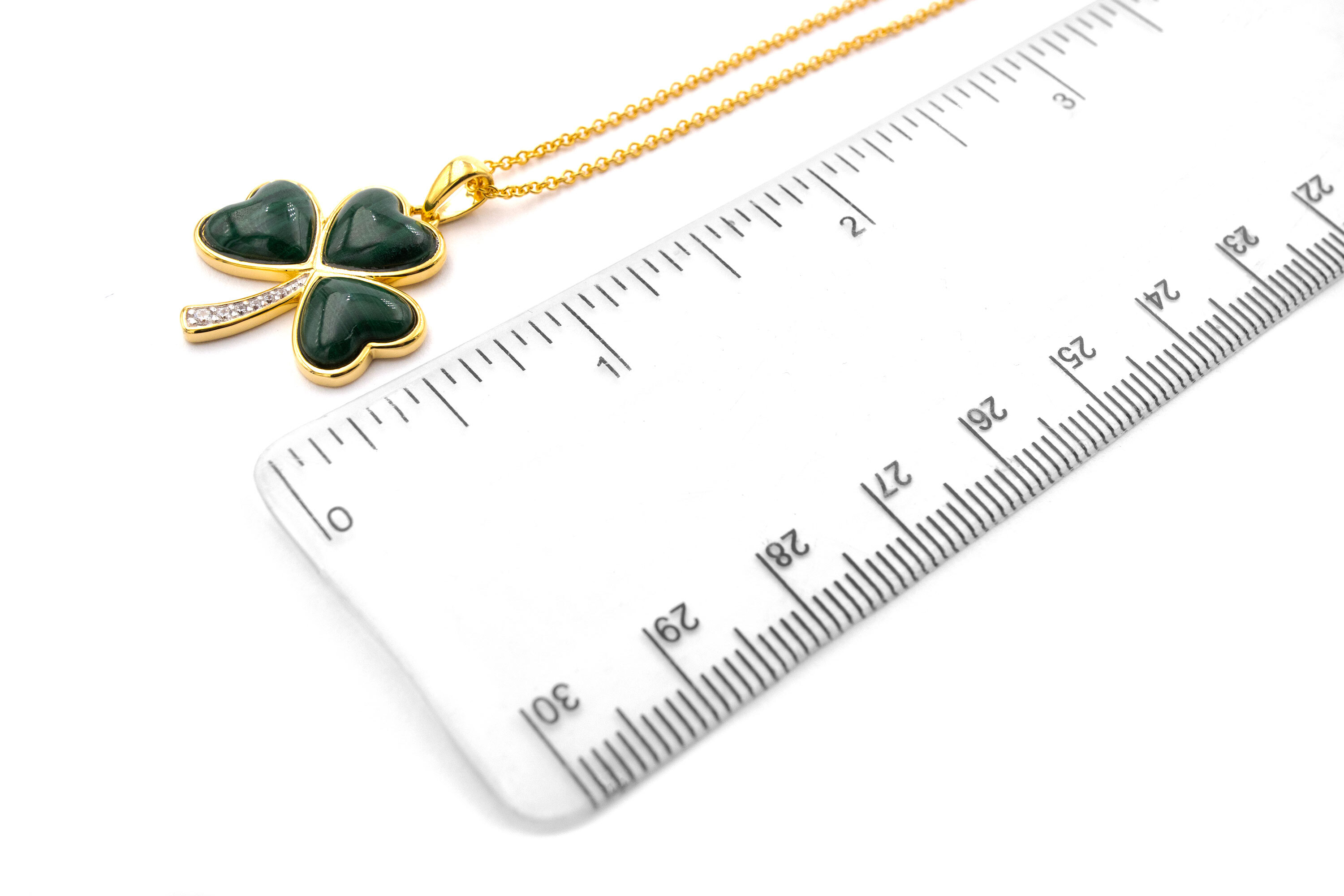 Authentic Gold Vermeil Shamrock Gift Set For Women. Picture For Scale.