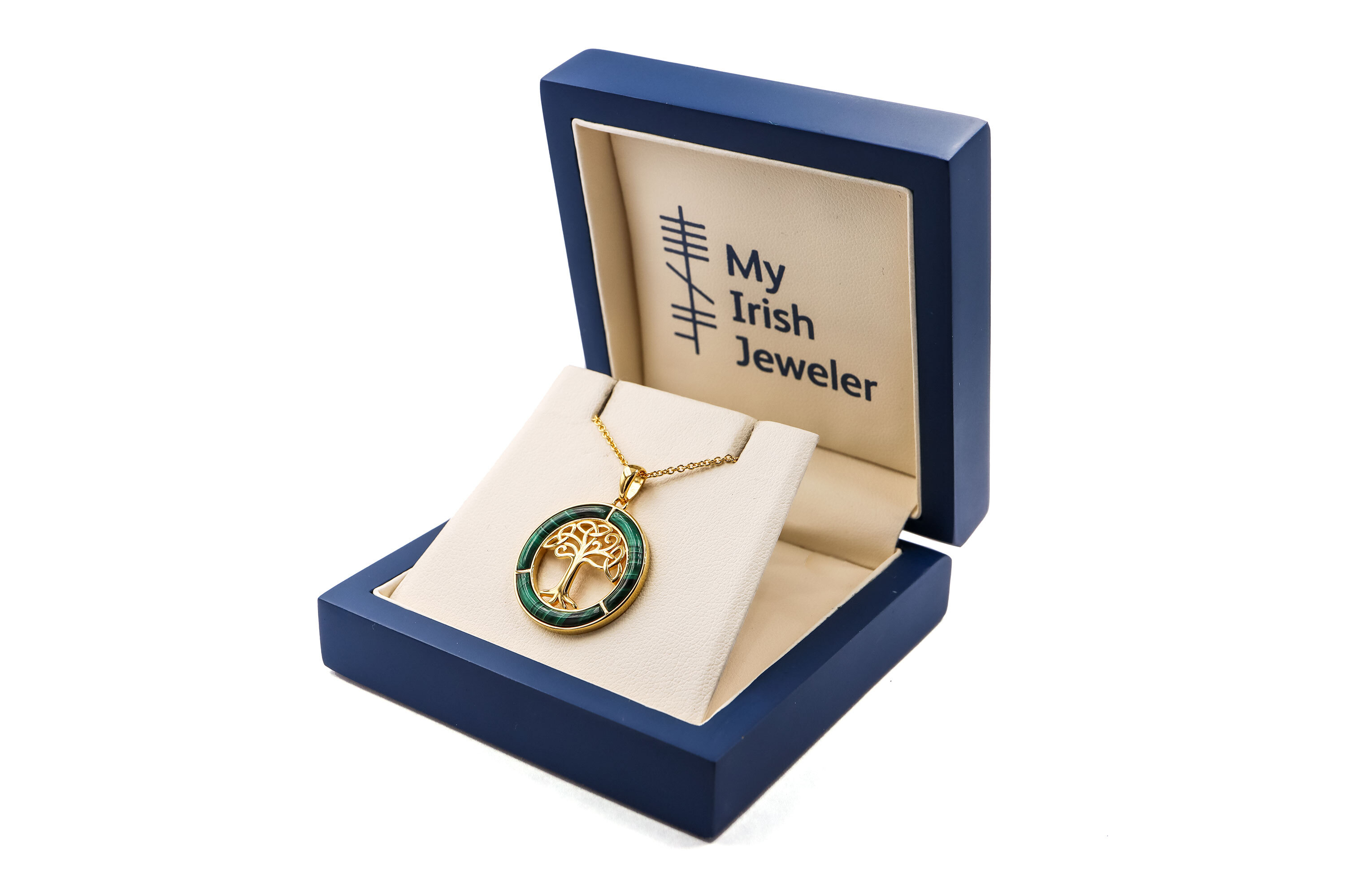 Attractive Gold Vermeil Tree of Life Gift Set For Women. In Luxury Packaging.