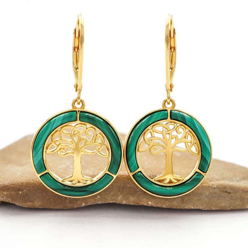 Luxurious 14K Gold Vermeil Tree of Life Gift Set For Women